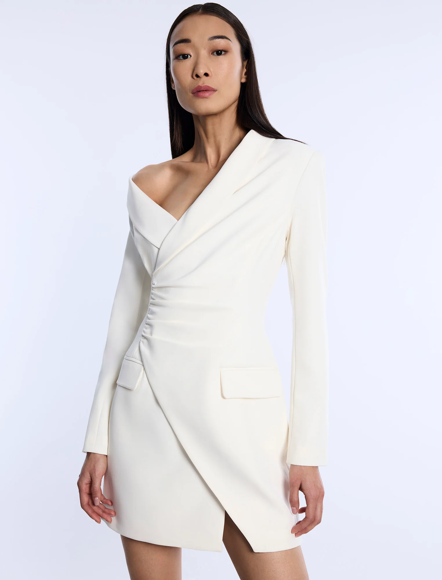 Asymmetrical Off Shoulder Dress - Image 6