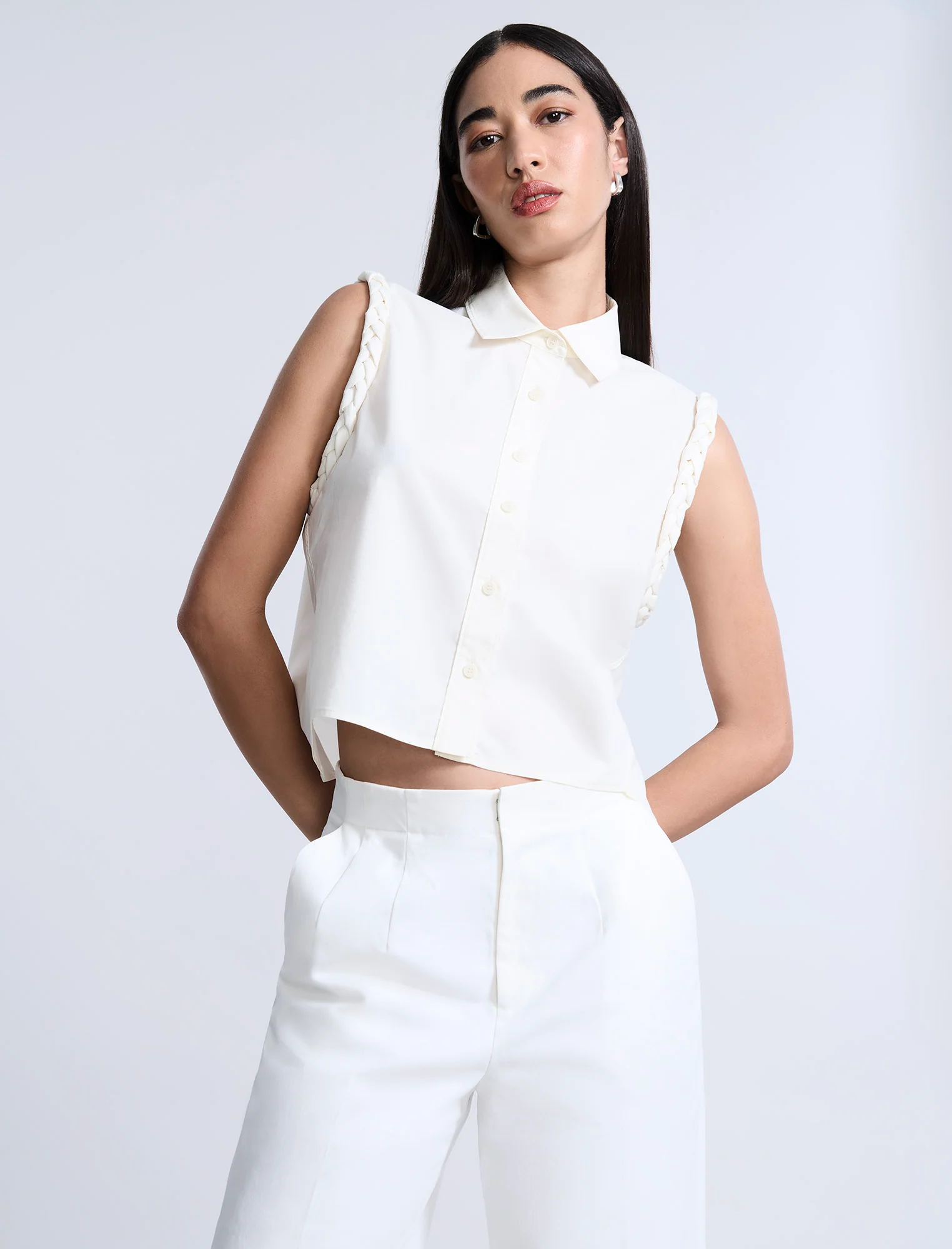 Braided Button Down Shirt - Image 2