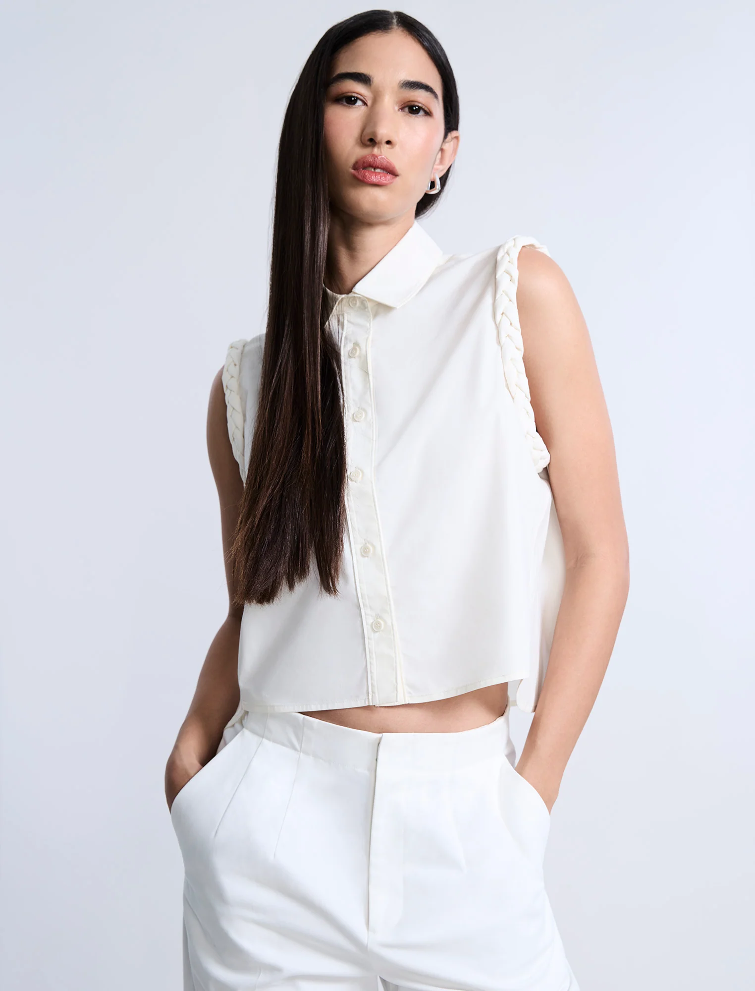 Braided Button Down Shirt - Image 5