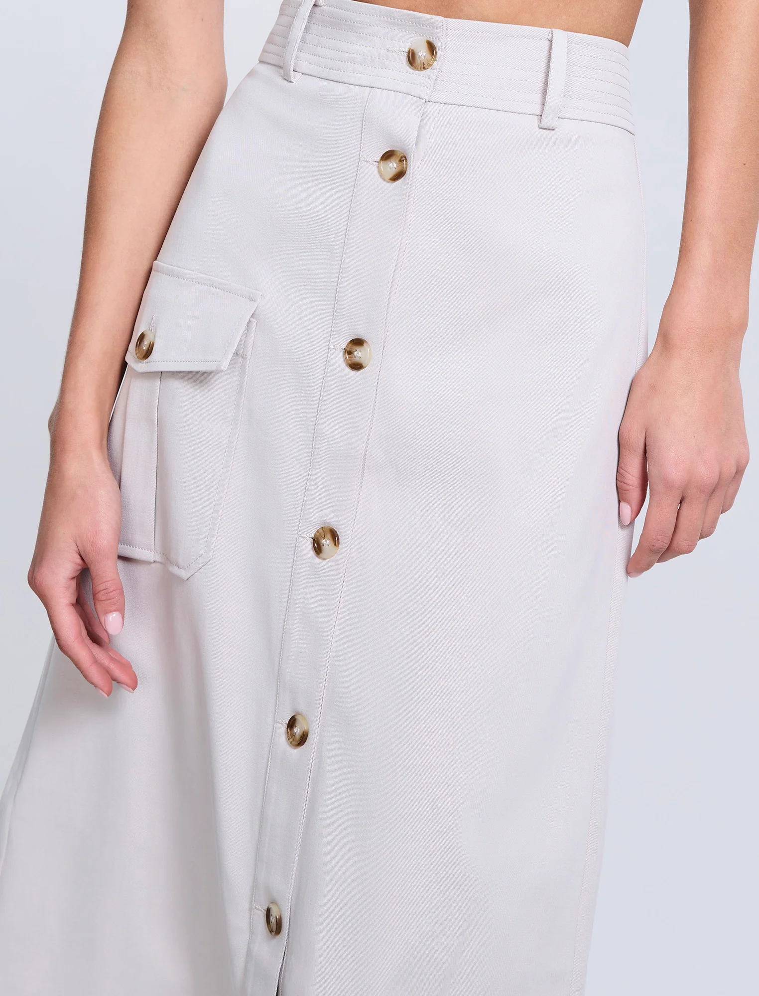 Button Front Cargo Skirt - Image 4
