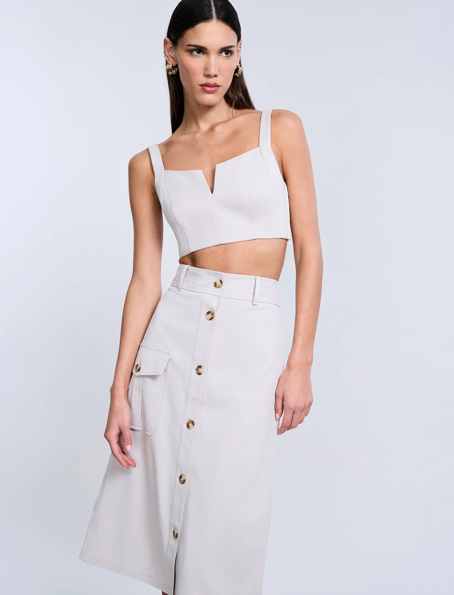 Button Front Cargo Skirt - Image 6