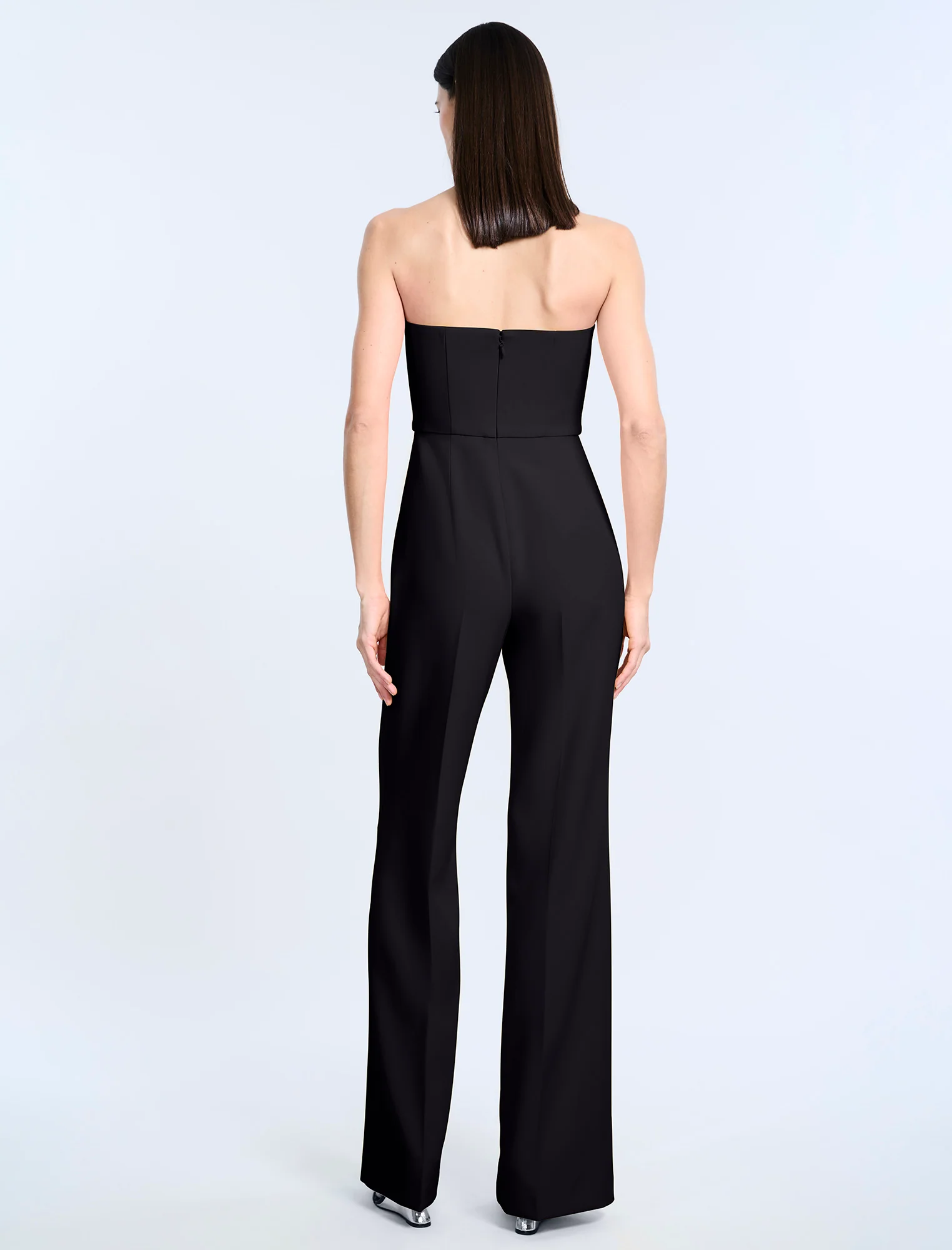 Corset Jumpsuit With Drape - Image 2