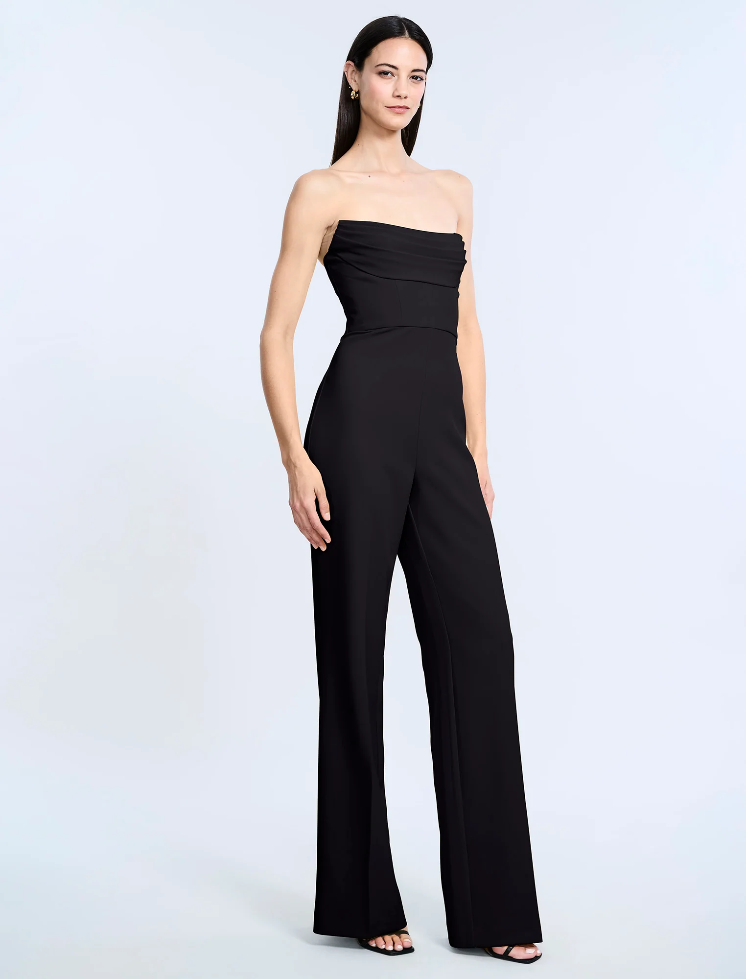 Corset Jumpsuit With Drape - Image 3