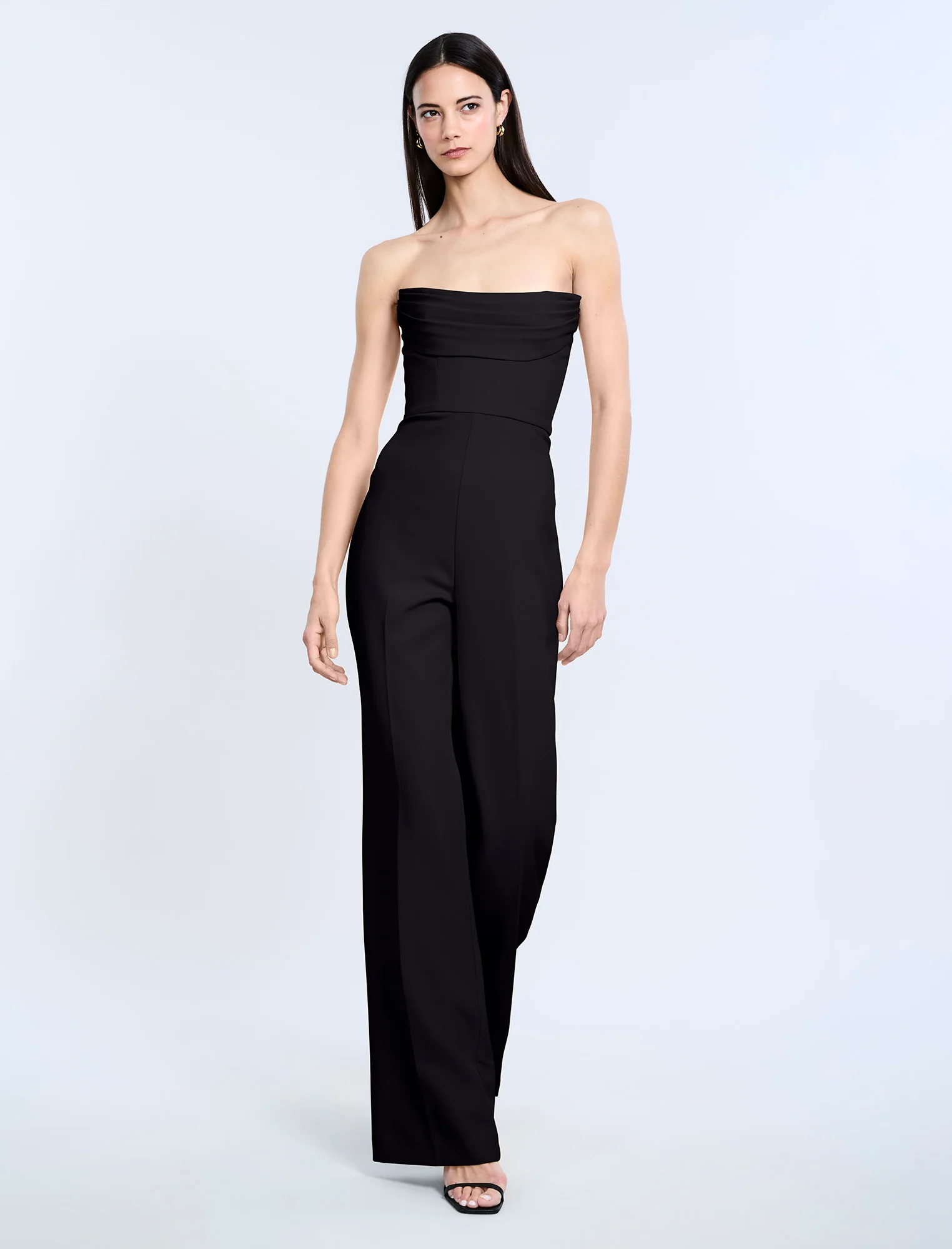 Corset Jumpsuit With Drape - Image 4