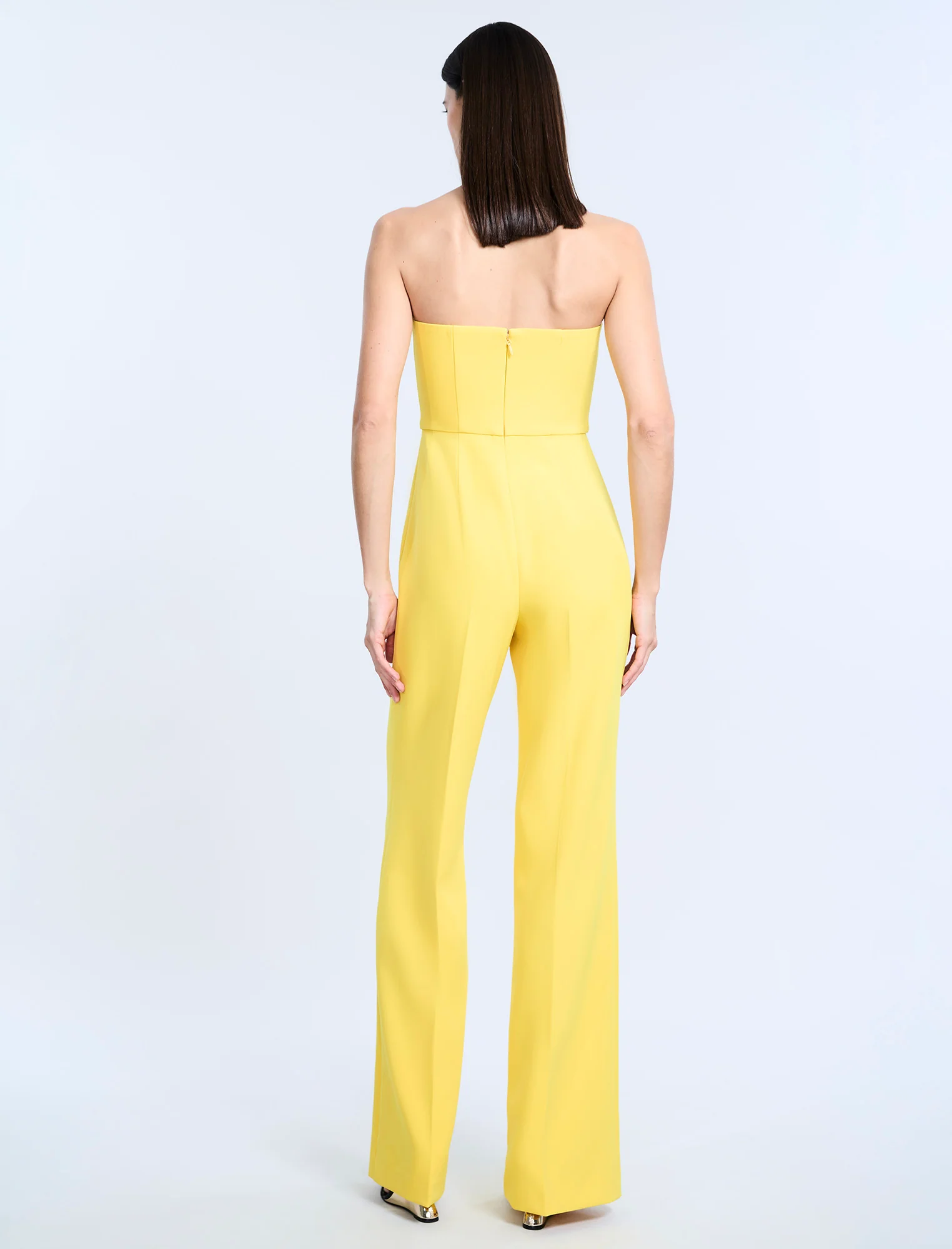 Corset Jumpsuit With Drape - Image 2