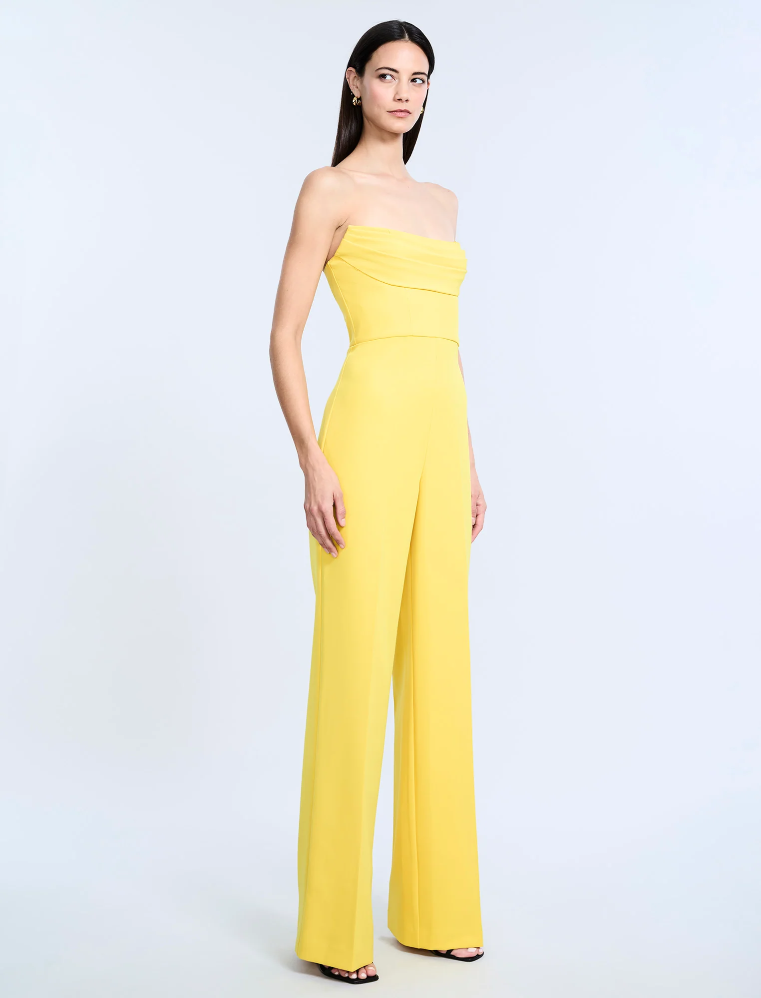 Corset Jumpsuit With Drape - Image 3