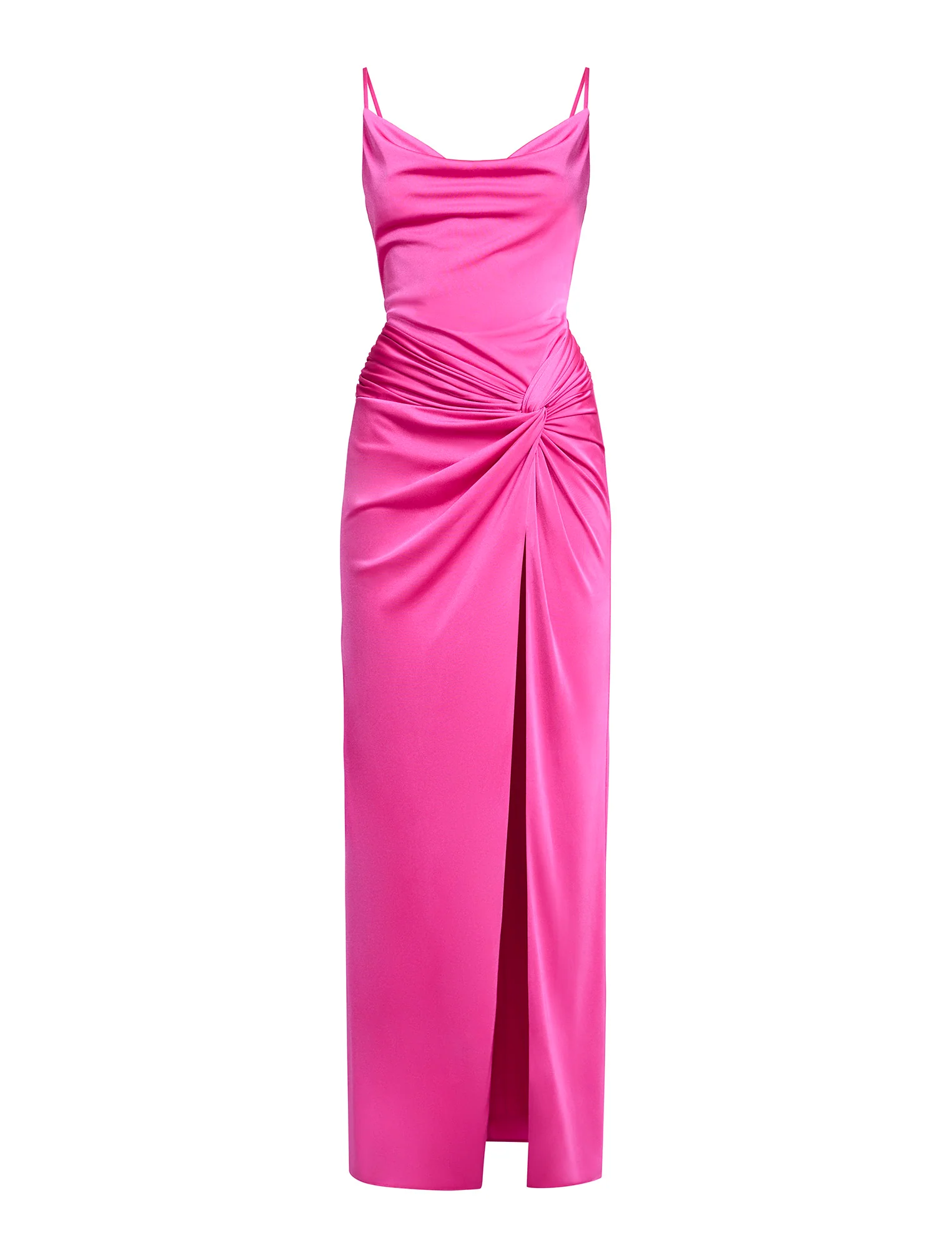 Cowl Draped Gown With Twist - Image 9