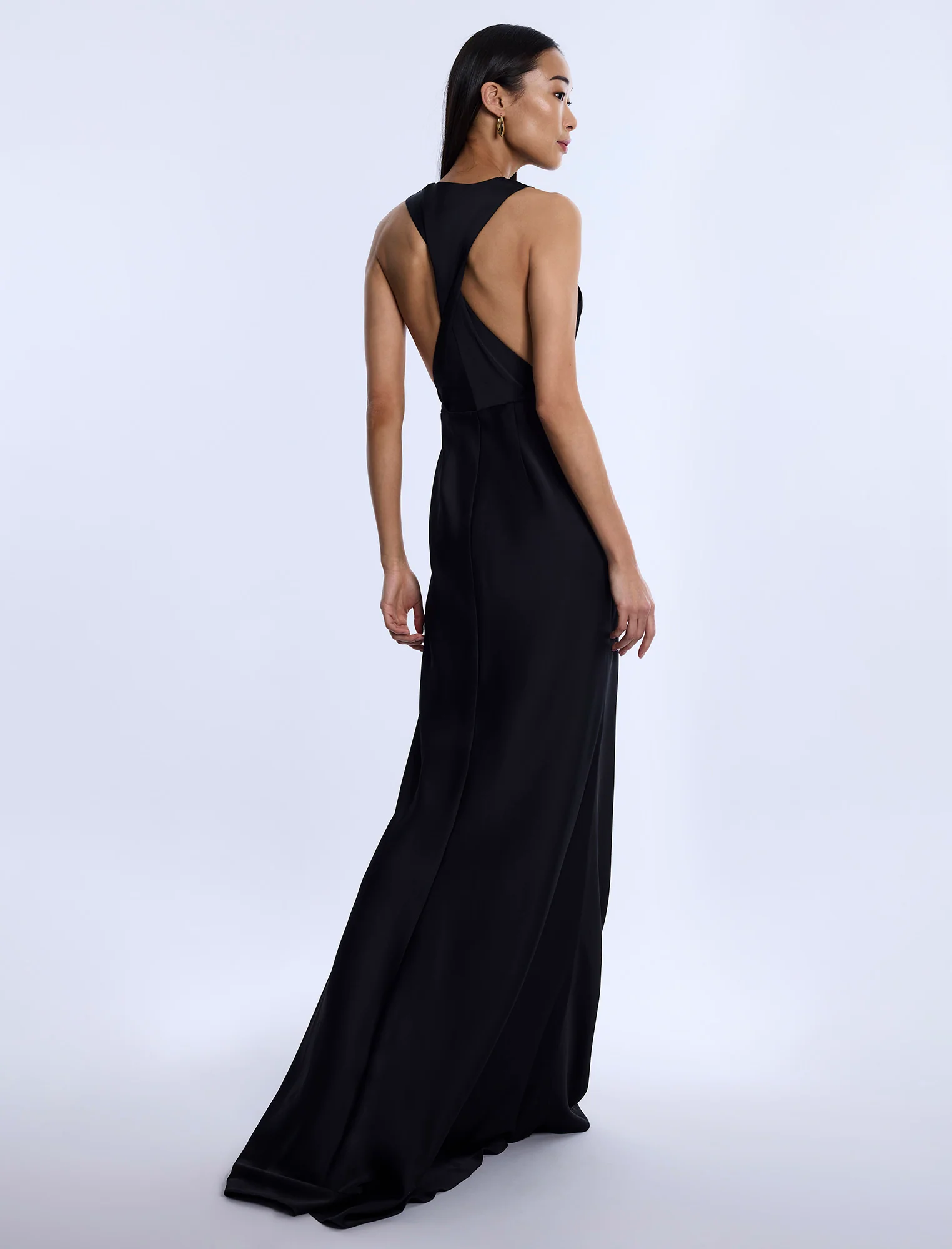 Cowl Neck Halter Gown - Image 2