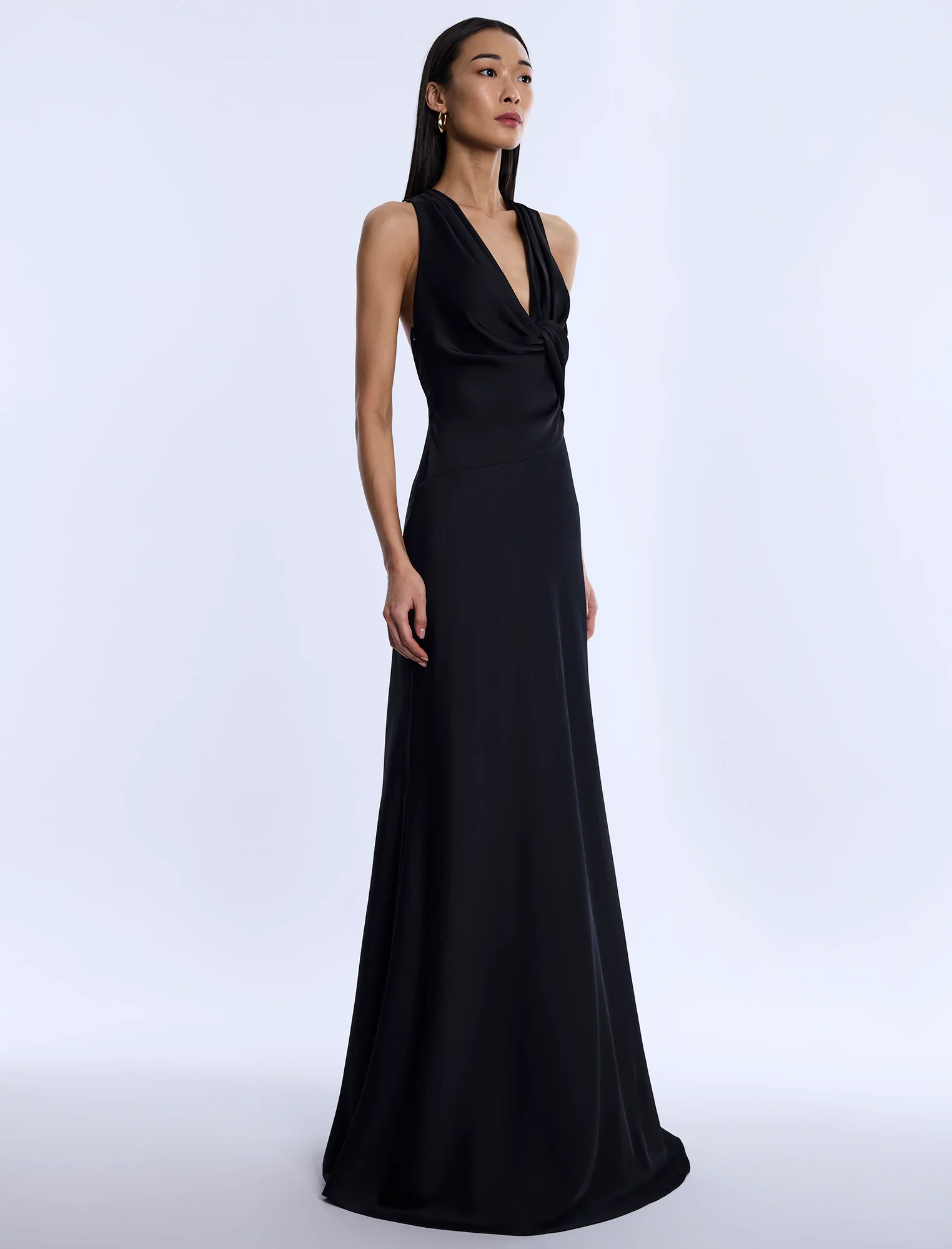 Cowl Neck Halter Gown - Image 3