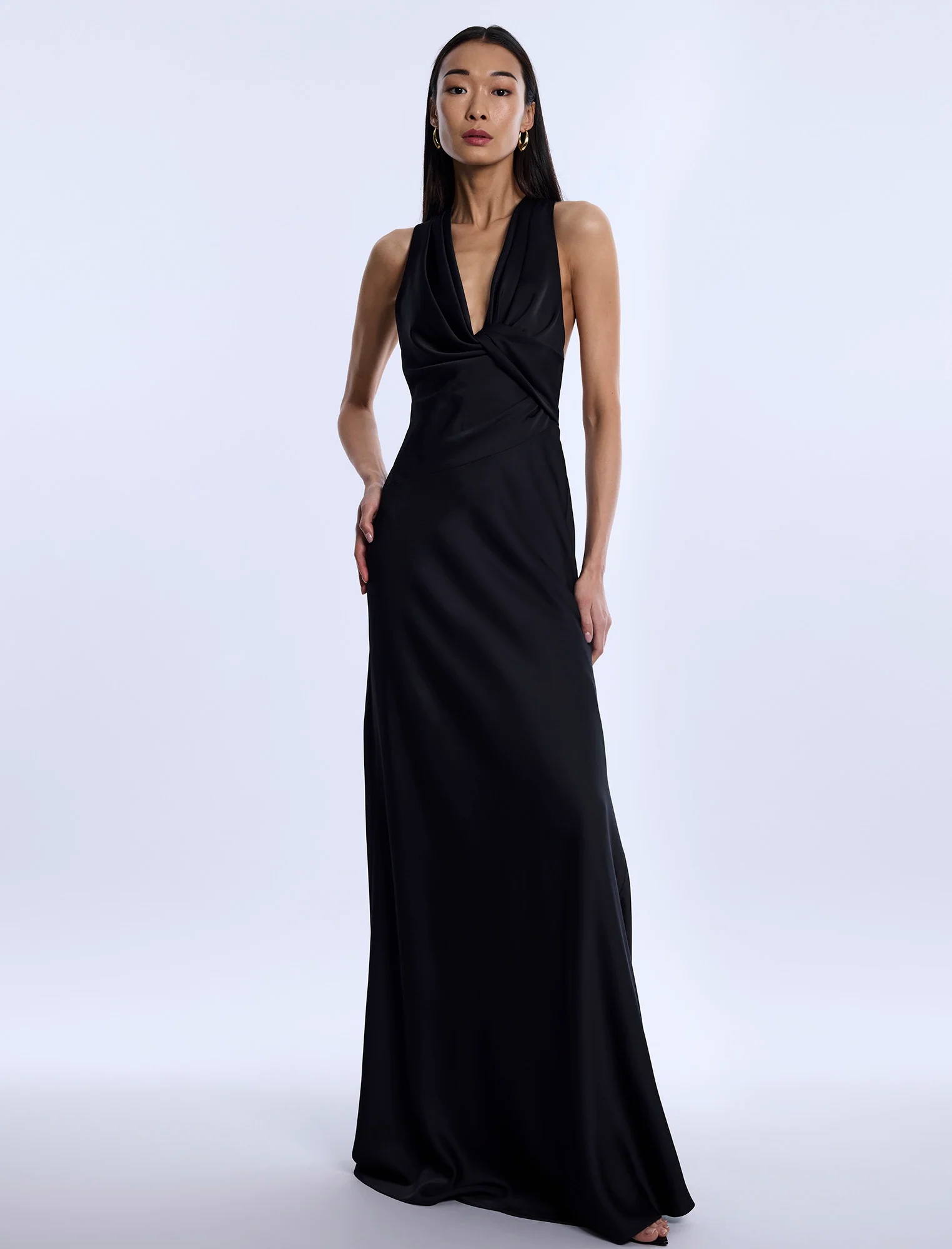 Cowl Neck Halter Gown - Image 4