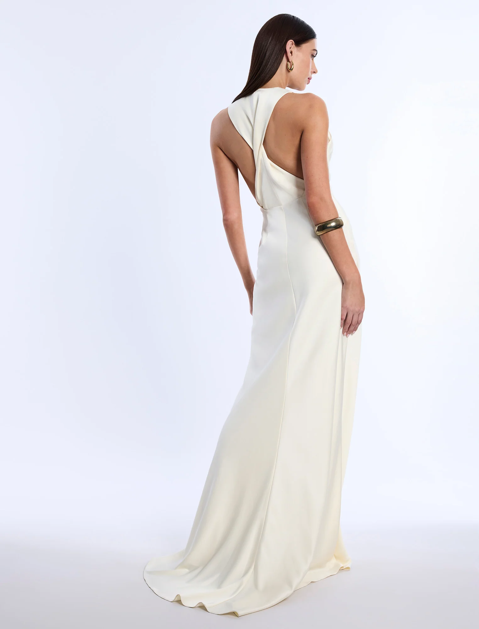 Cowl Neck Halter Gown - Image 2