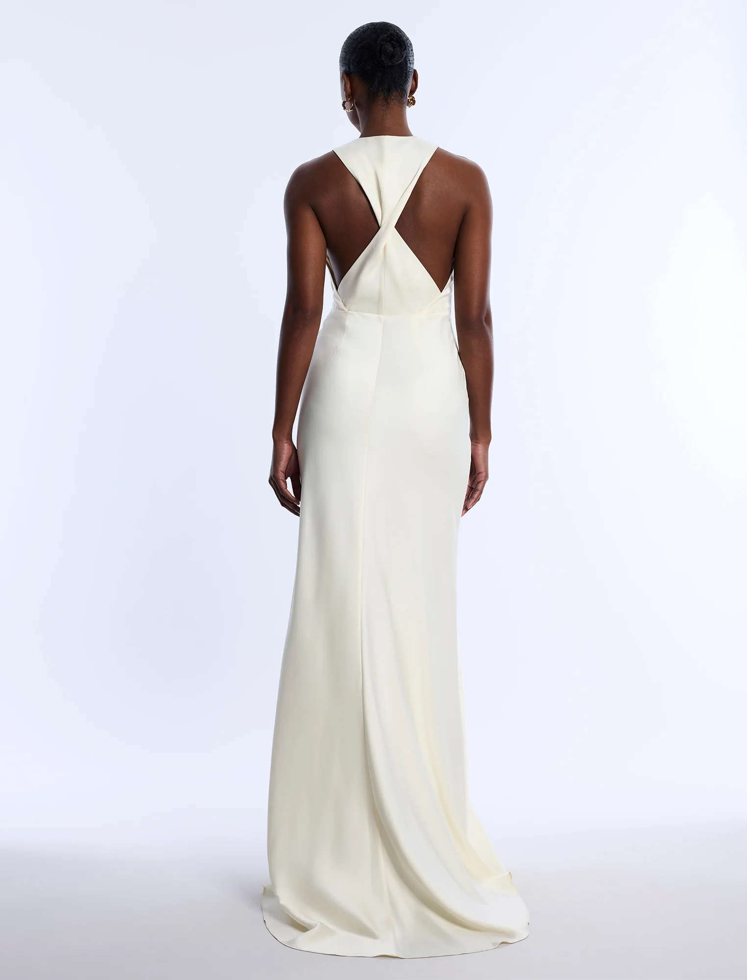 Cowl Neck Halter Gown - Image 9