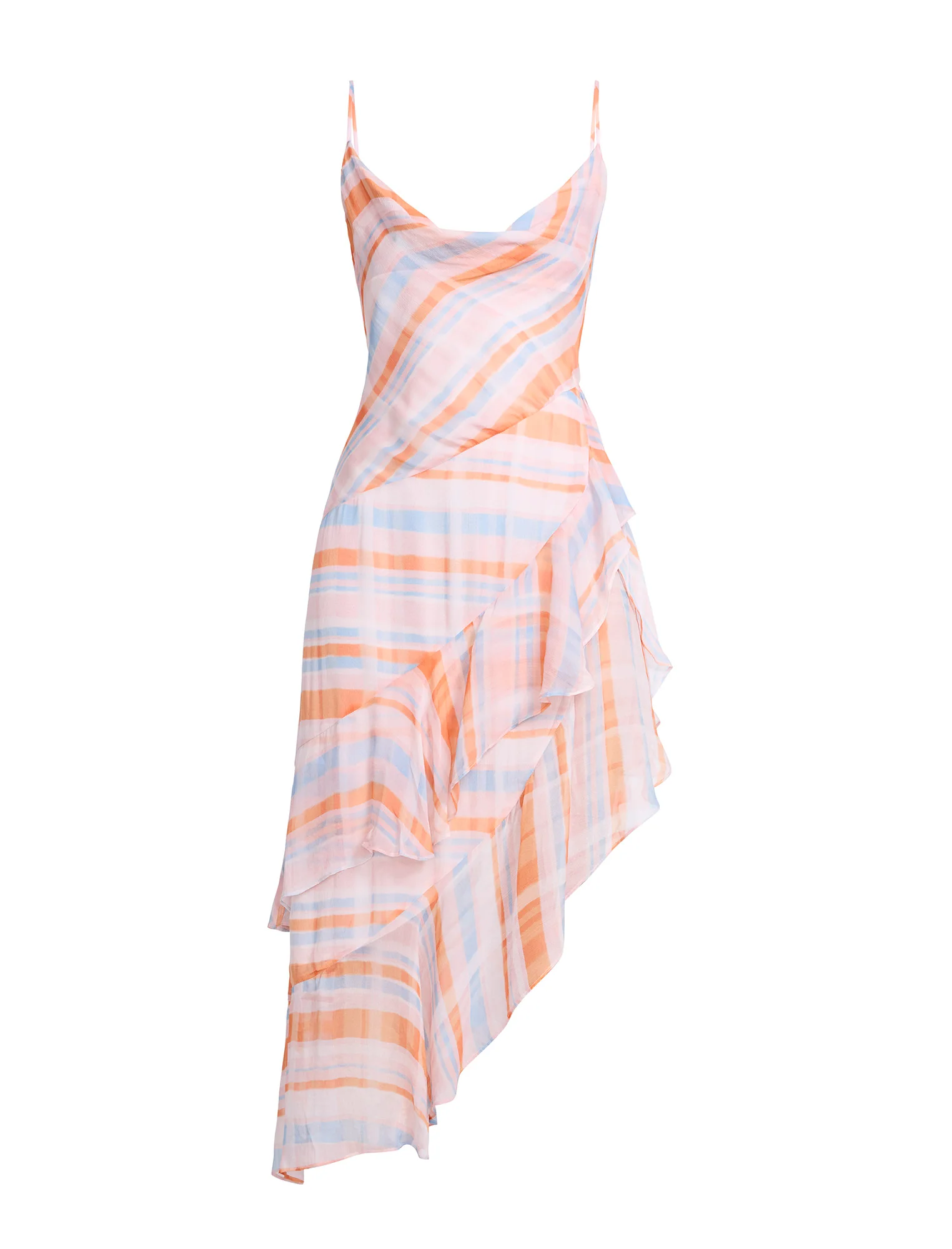 Cowl Neck Ruffle Dress - Image 9