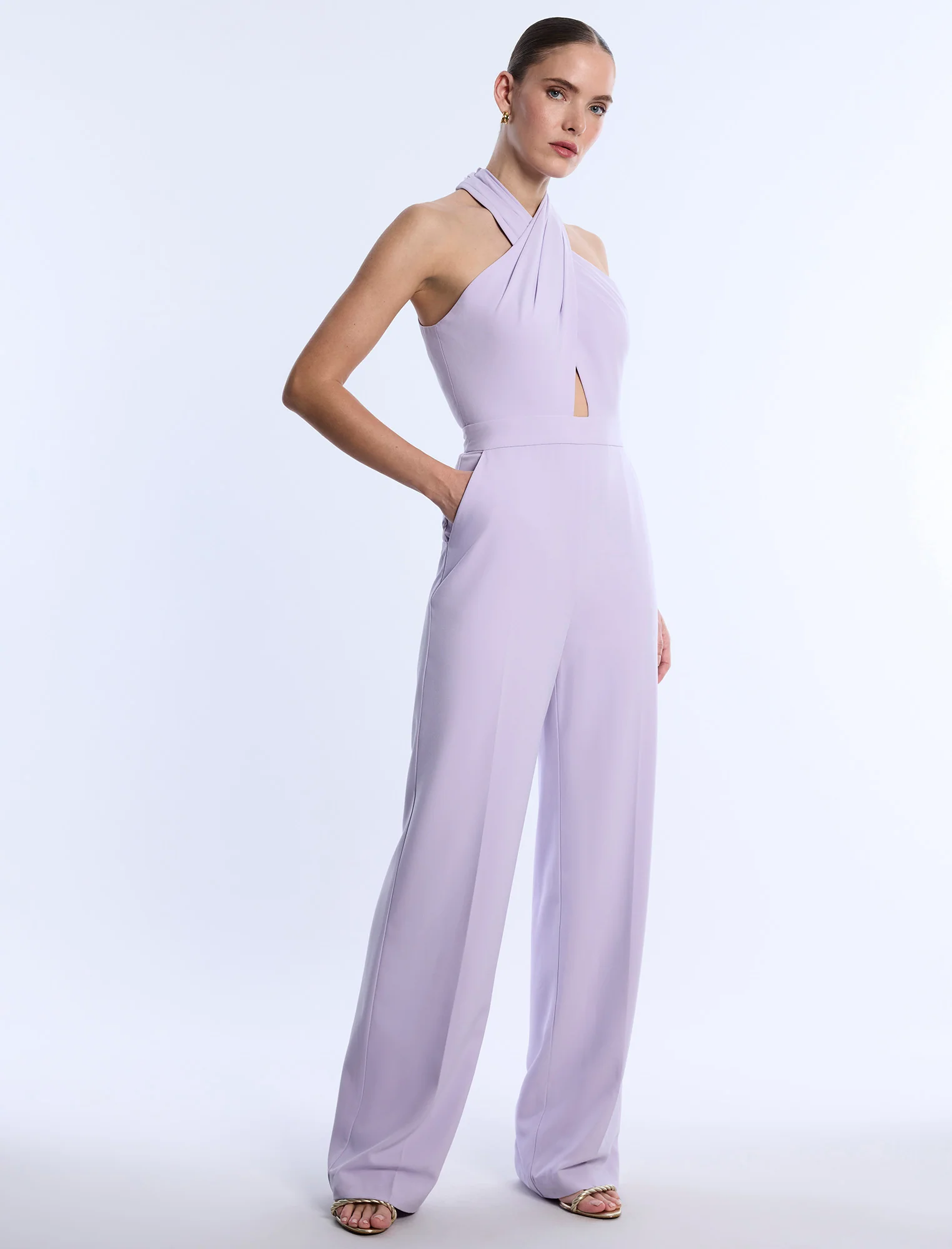 Cross Neck Jumpsuit - Image 3