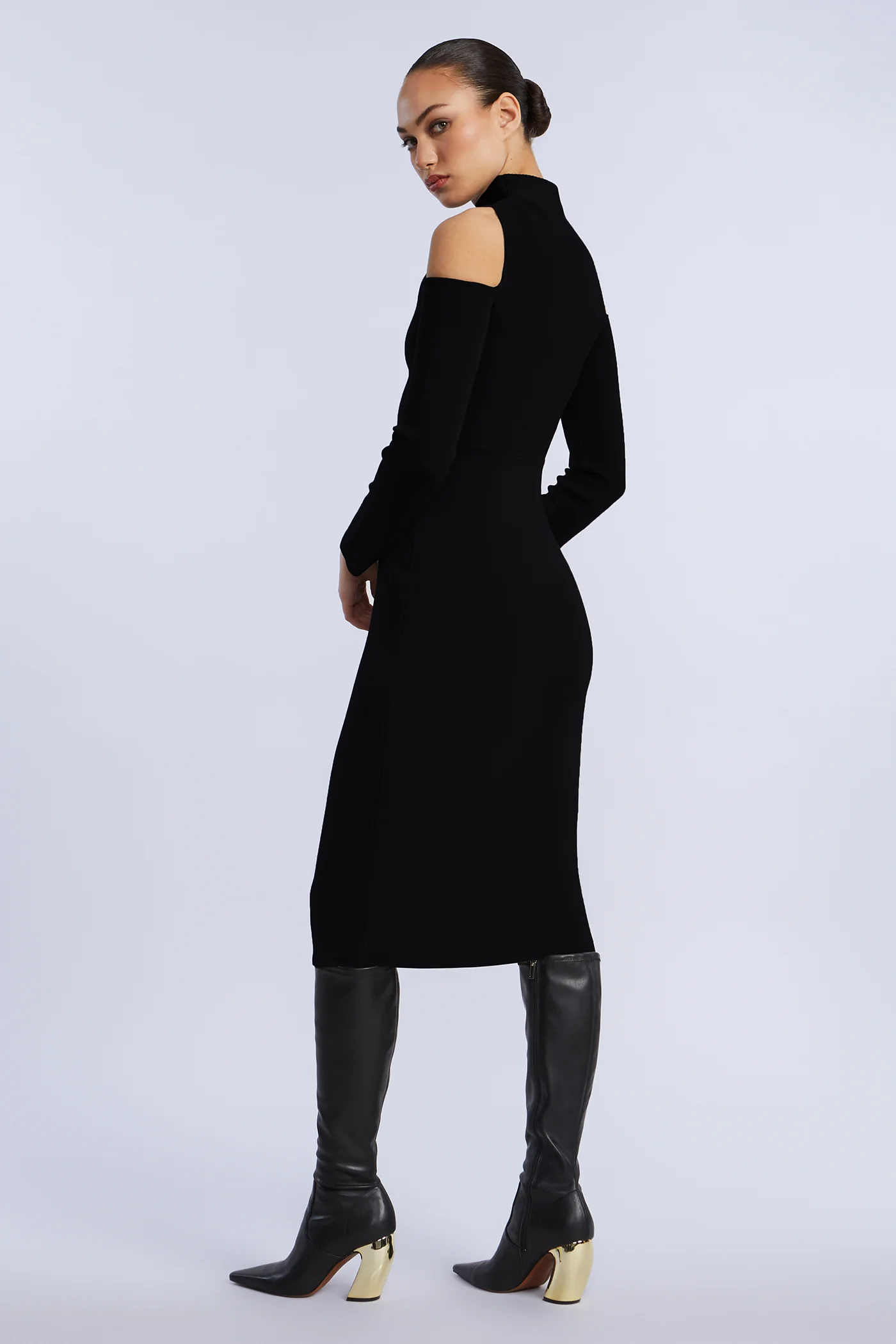 Cutout Cold Shoulder Dress - Image 5