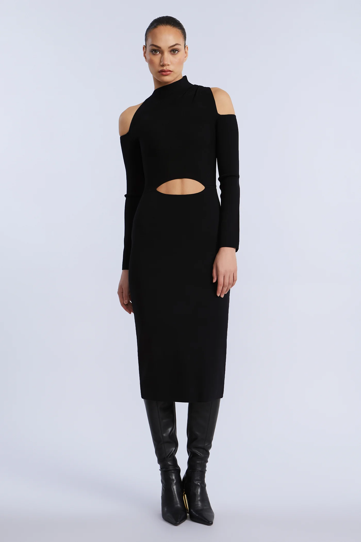 Cutout Cold Shoulder Dress - Image 6