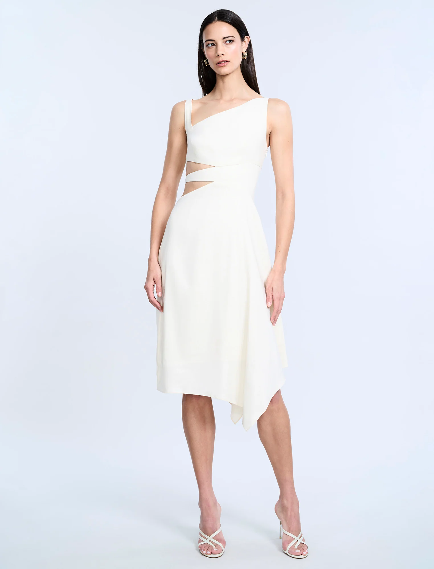 Cutout Linen Dress - Image 4