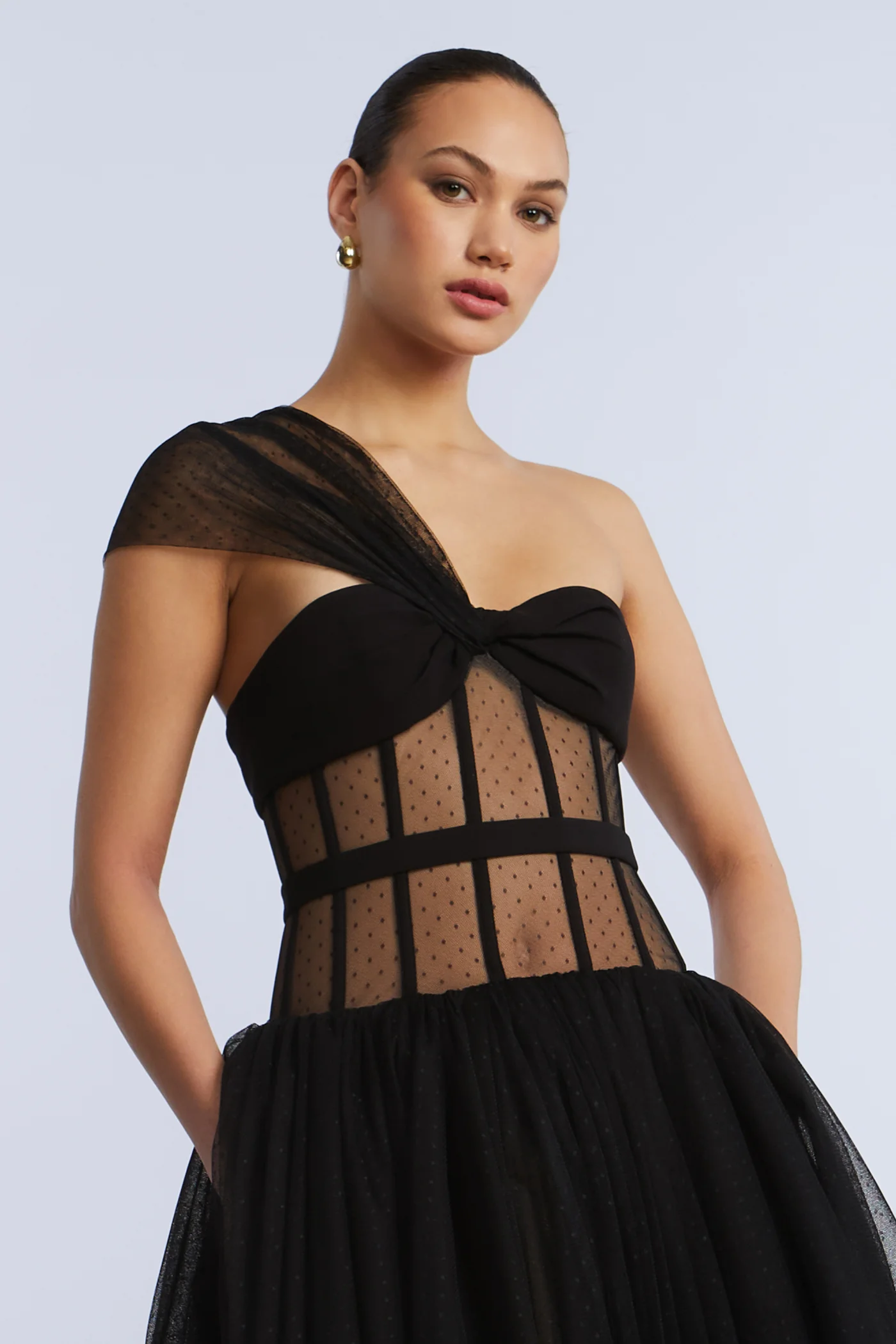 Dot Tulle Gown - Image 3