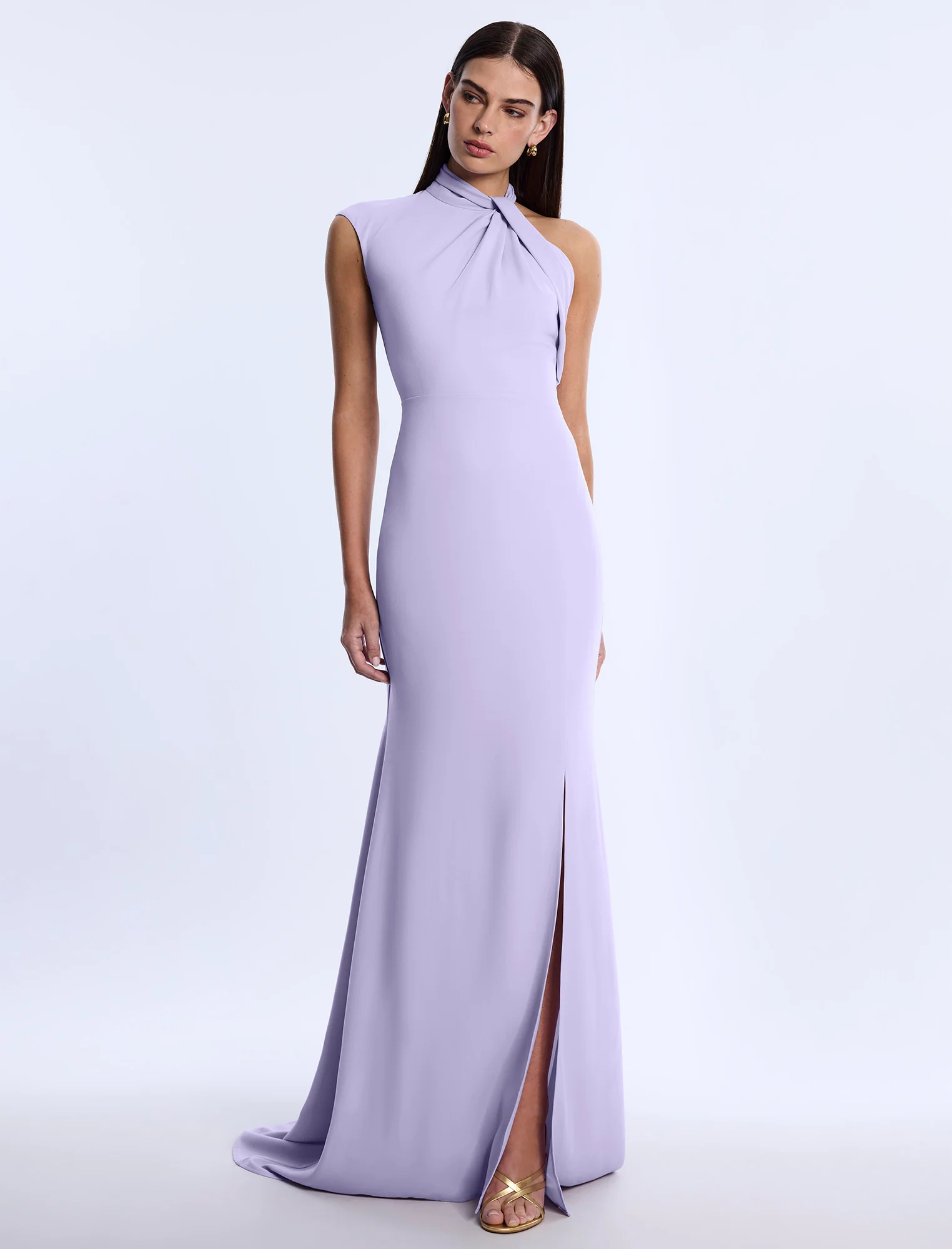 Drape Neck Gown