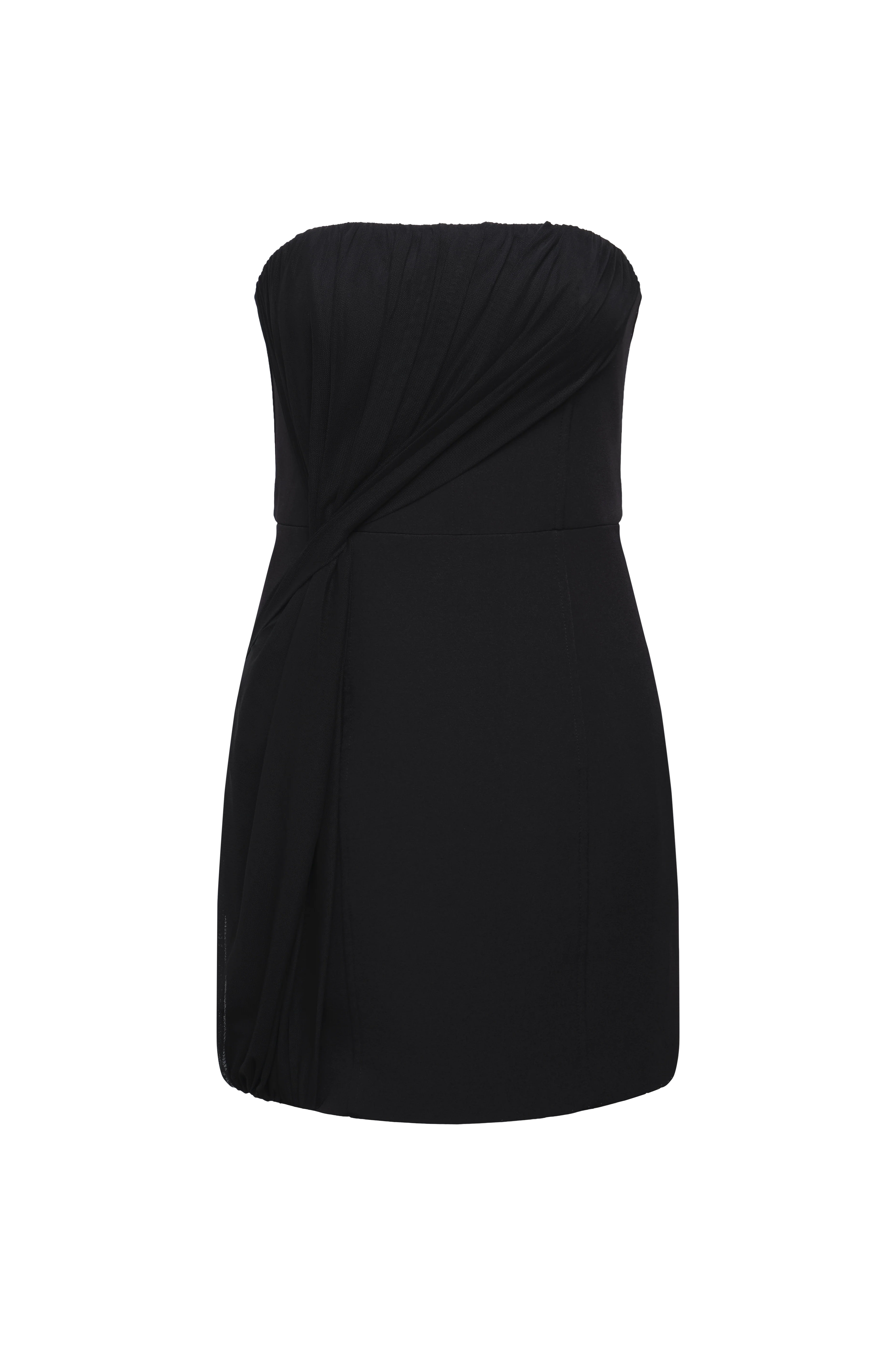 Draped Tulle Crepe Cocktail - Image 9
