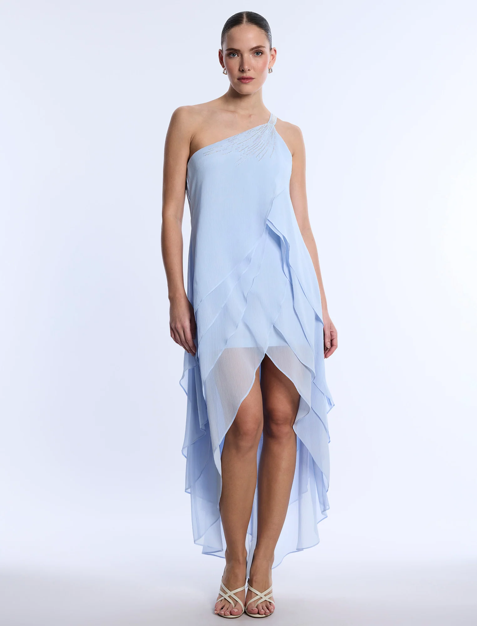 Embellished Sheer Layer Dress - Image 6