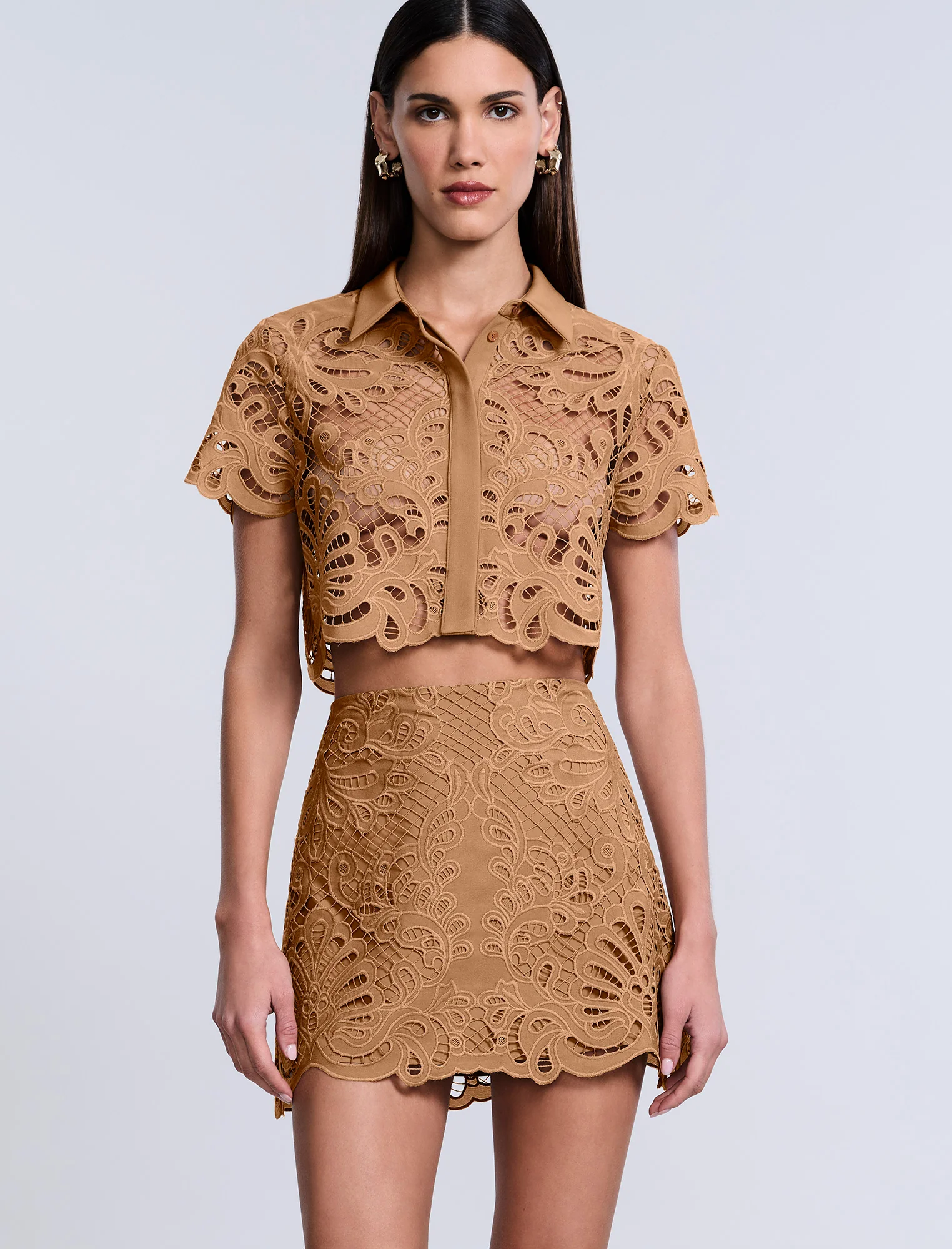 Eyelet Mini Skirt - Image 5