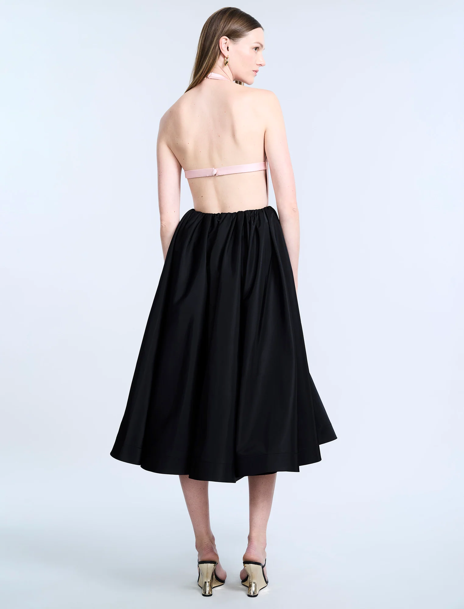 Halter Tea Length Dress - Image 2