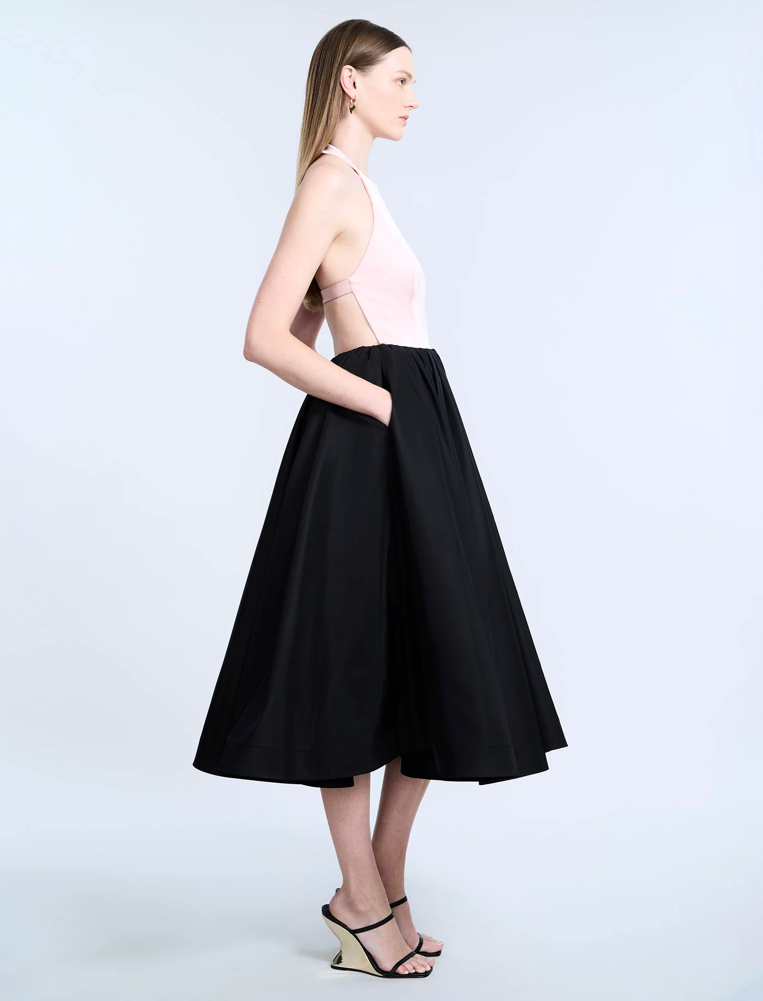 Halter Tea Length Dress - Image 6
