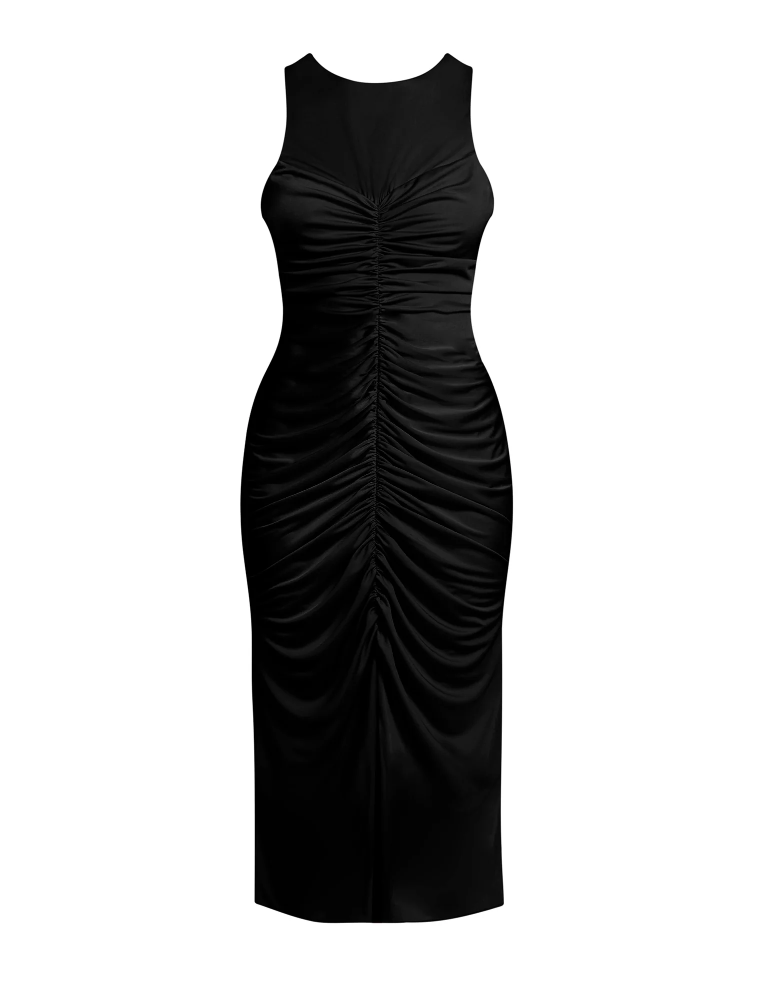 Hardware Ruched Midi Dress - Image 9
