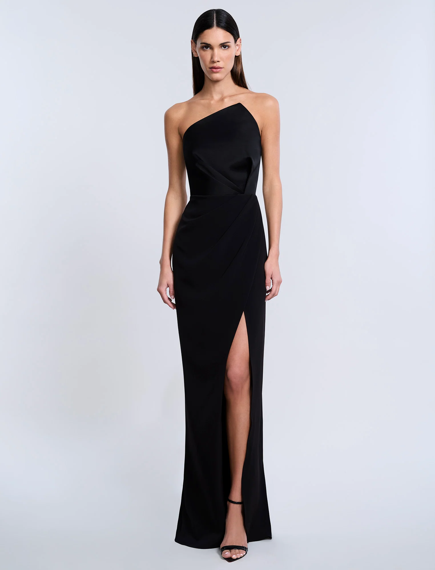 High Draped Slit Gown - Image 6