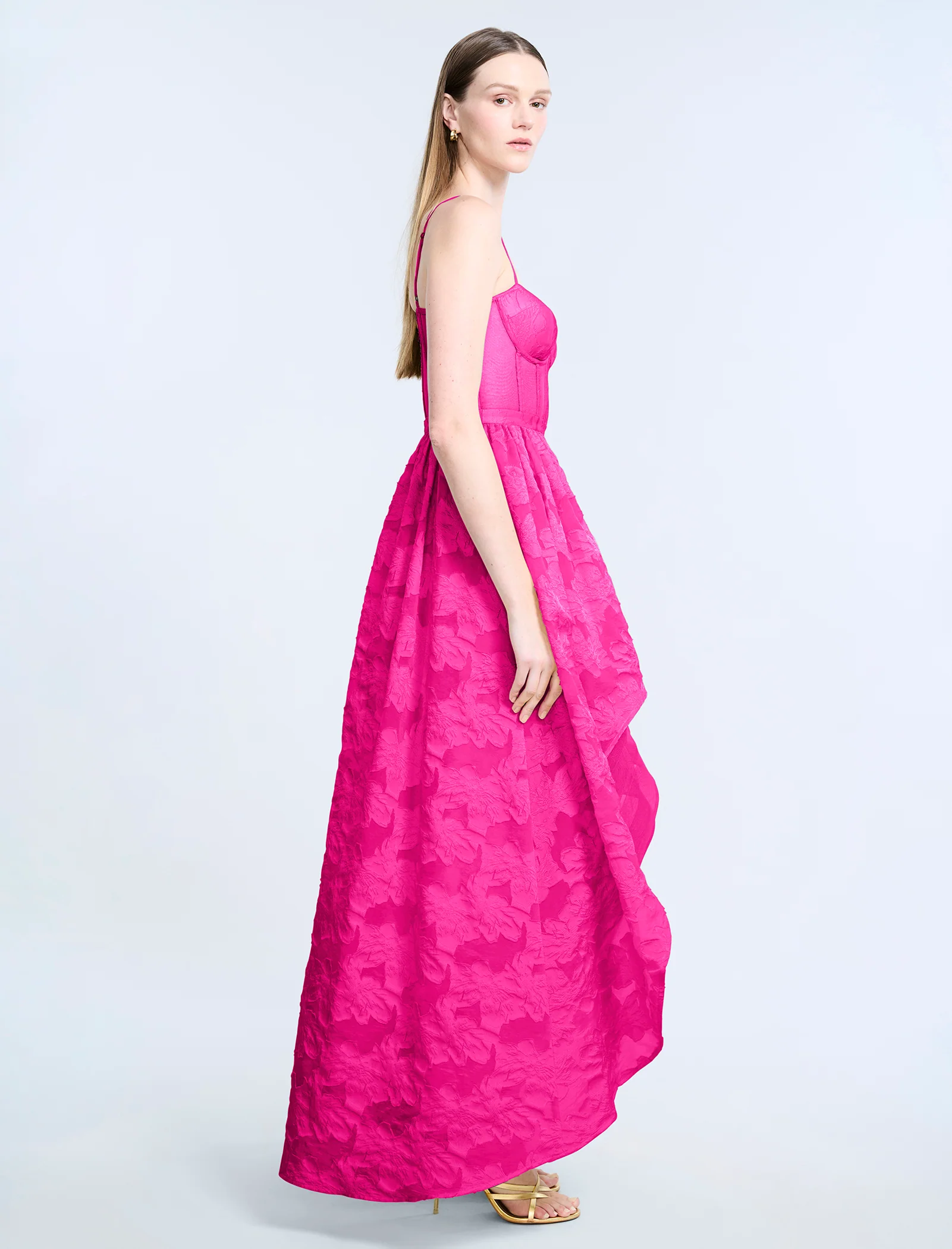 High Low Organza Tulle Gown - Image 3