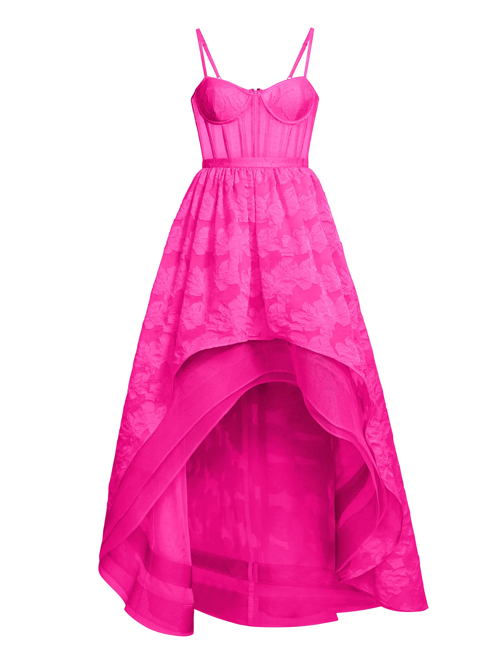 High Low Organza Tulle Gown - Image 9