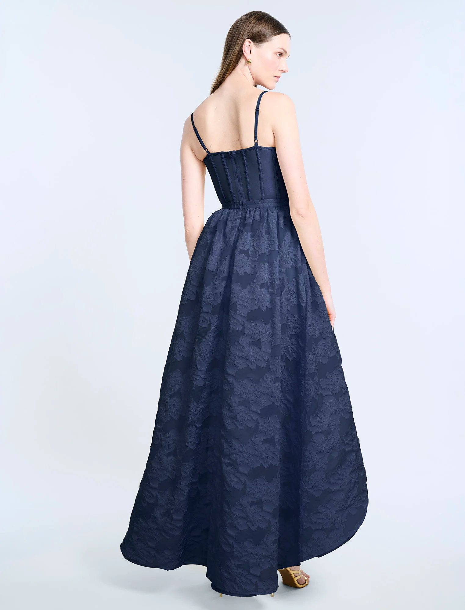High Low Organza Tulle  Gown - Image 2