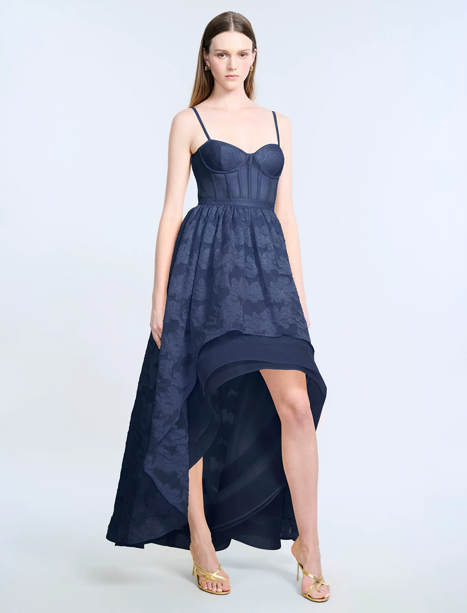 High Low Organza Tulle  Gown - Image 4