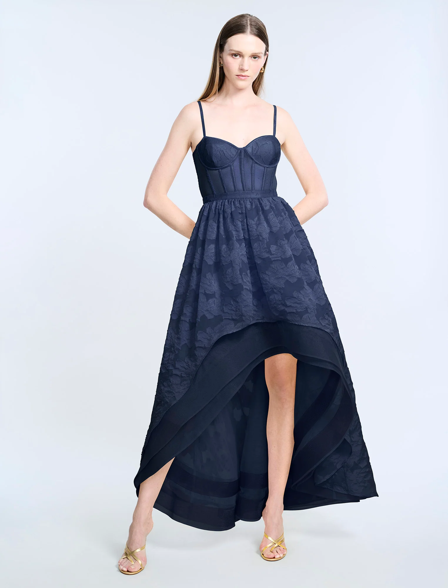 High Low Organza Tulle  Gown - Image 5