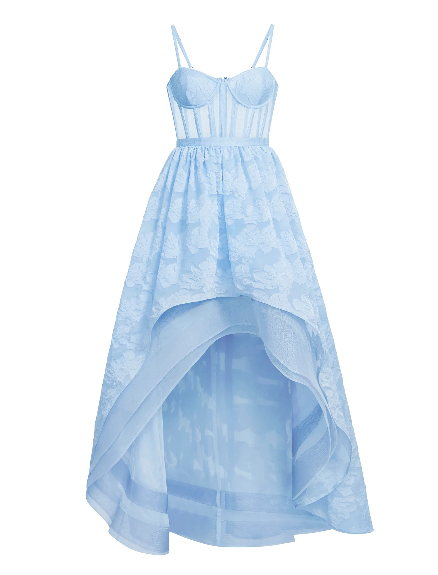 High Low Organza Tulle Gown - Image 9