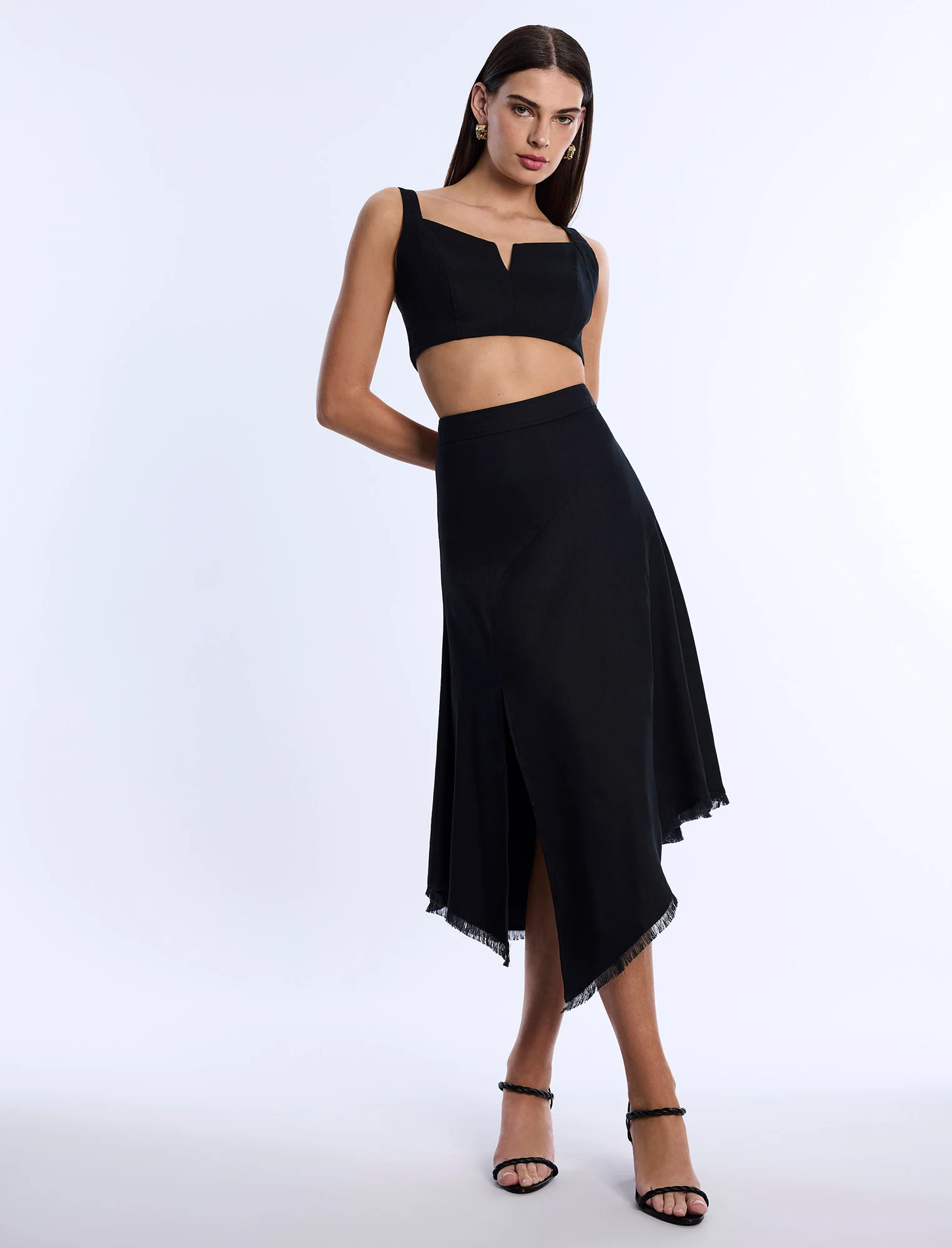 High-Slit Flared Skirt - Image 5