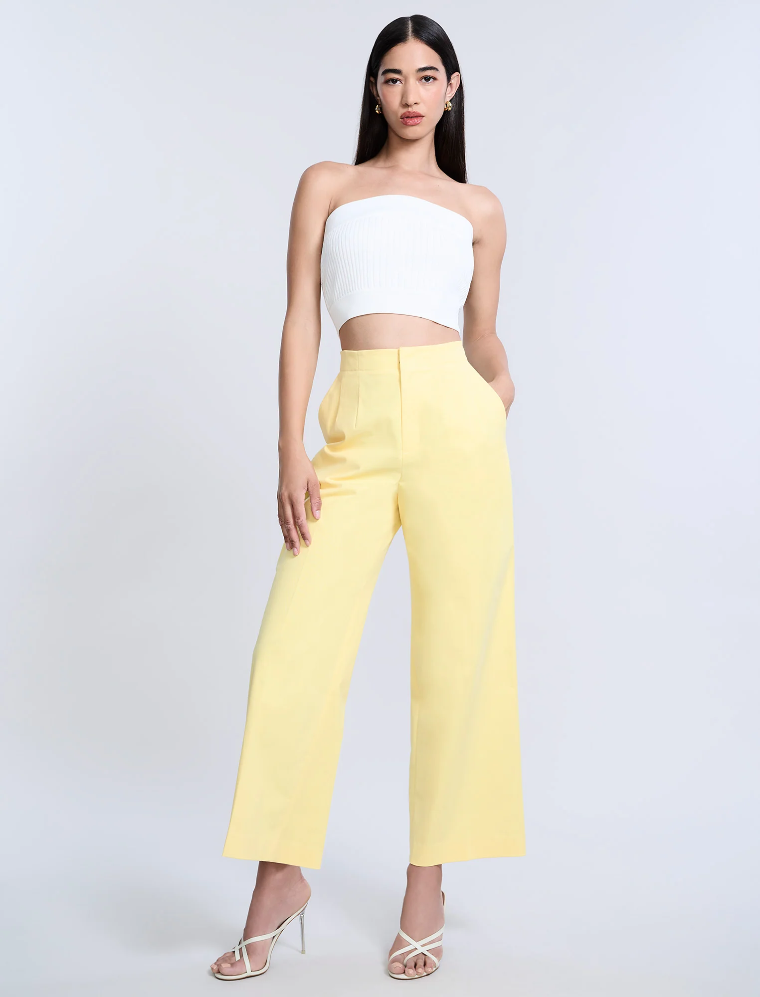 High Waist Cropped Pant - Image 3