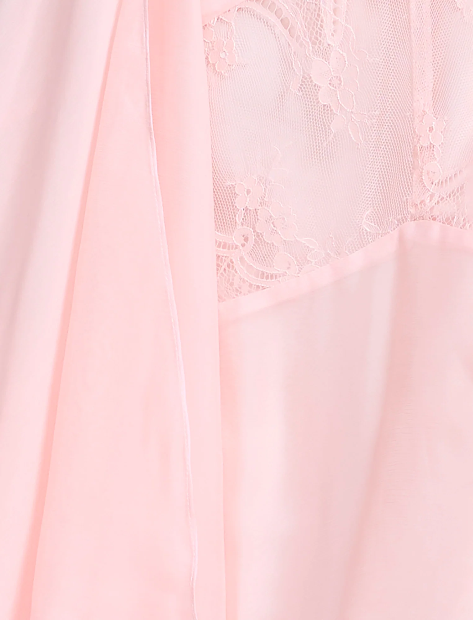 Lace Applique Chiffon Dress - Image 7