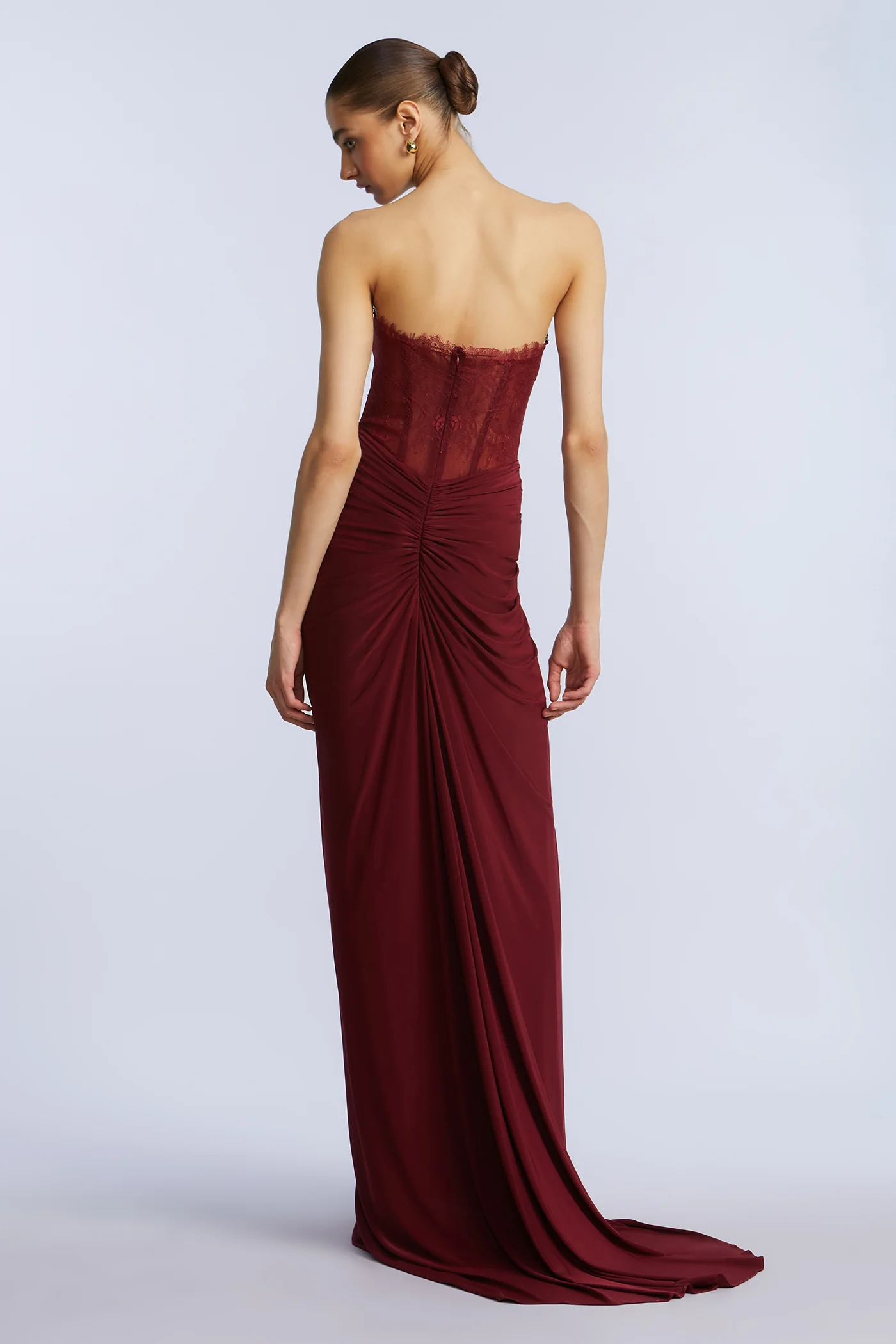 Lace & Jersey Gown - Image 8
