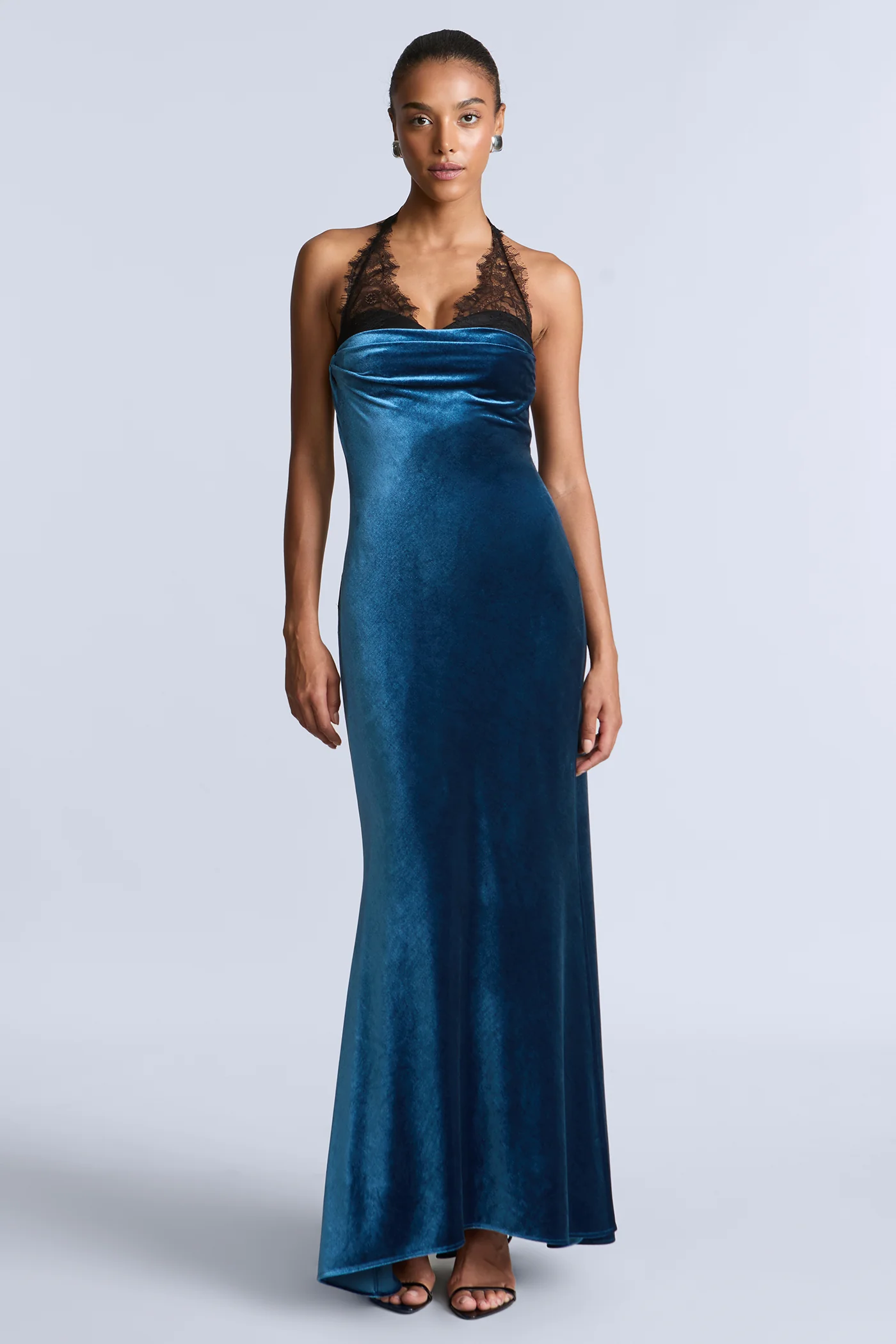 Lace Velvet Gown - Image 5