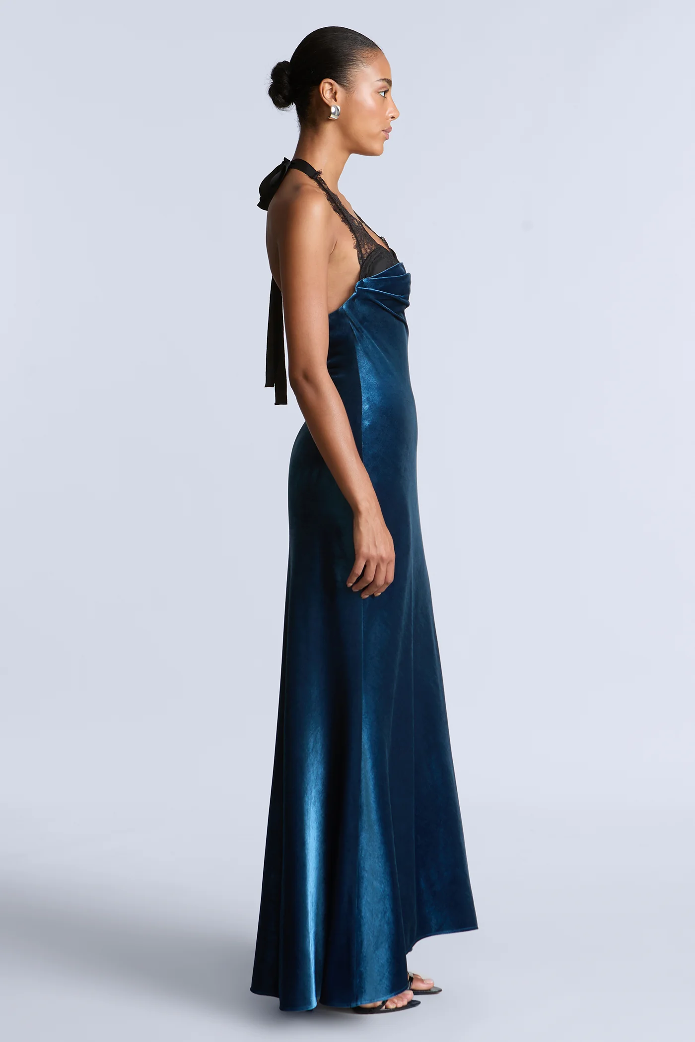 Lace Velvet Gown - Image 6