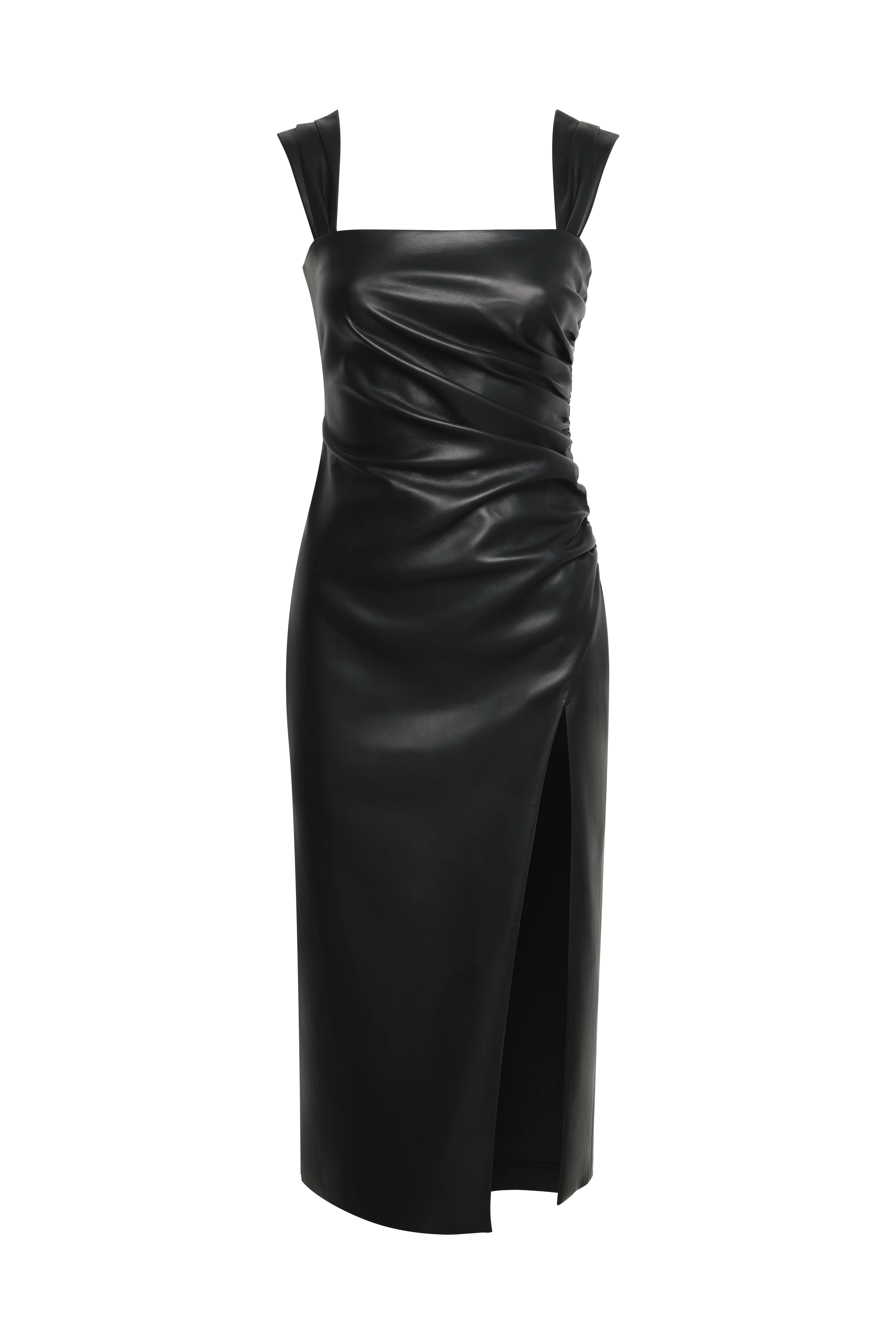 Leather Dress With Slit - Image 11
