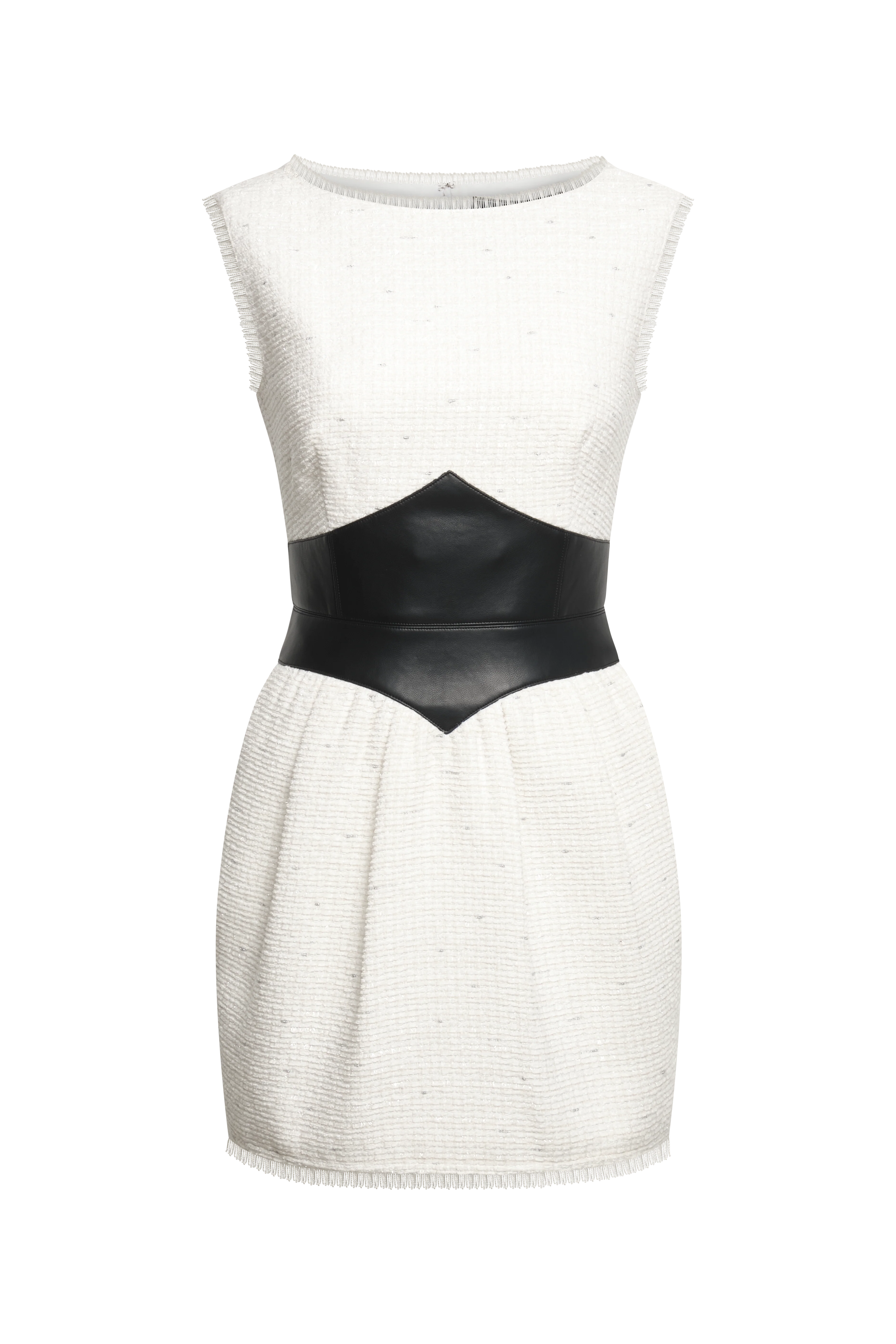 Leather Tweed Dress - Image 11