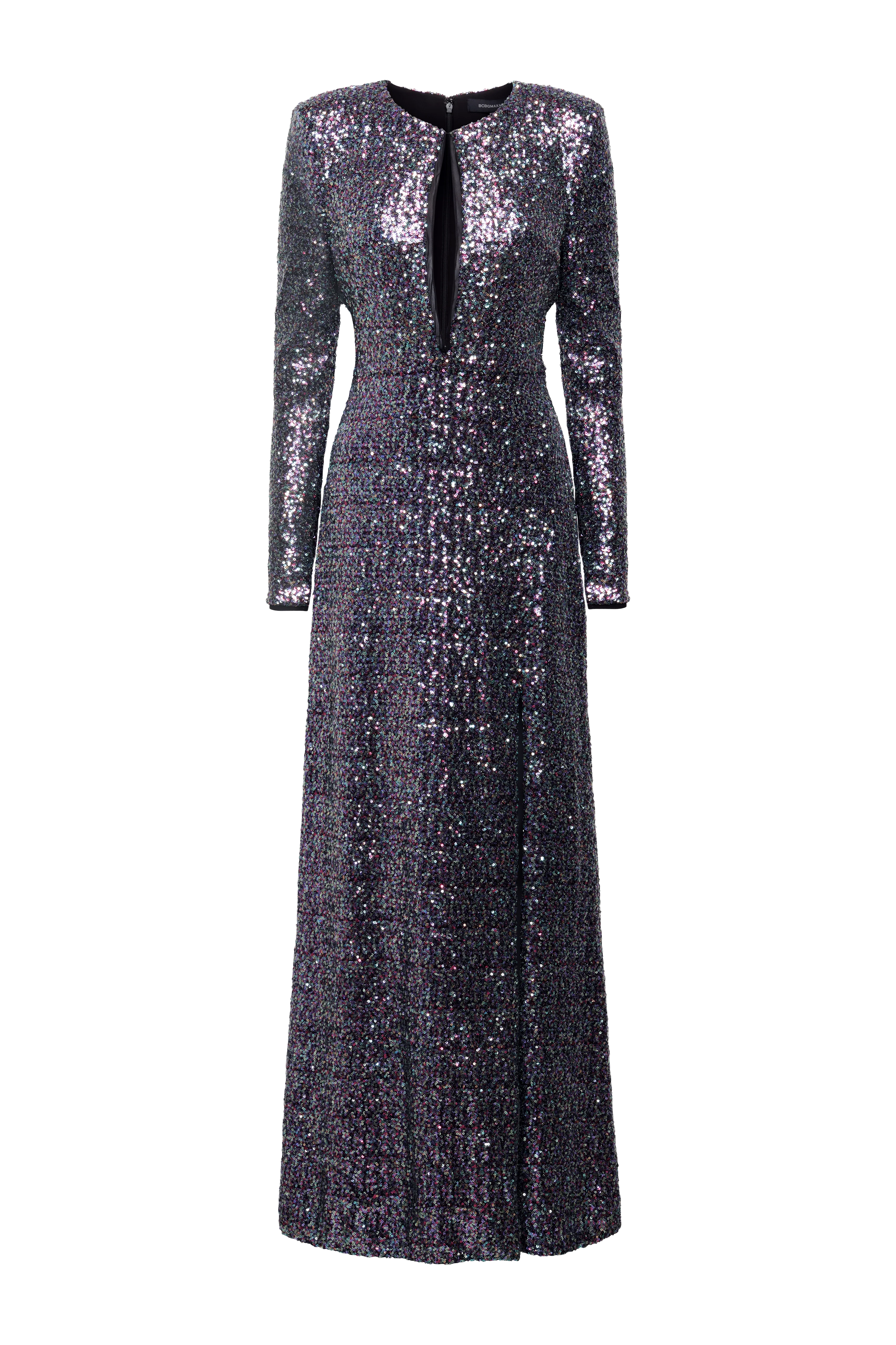 Long Sleeve Sequin Gown - Image 10