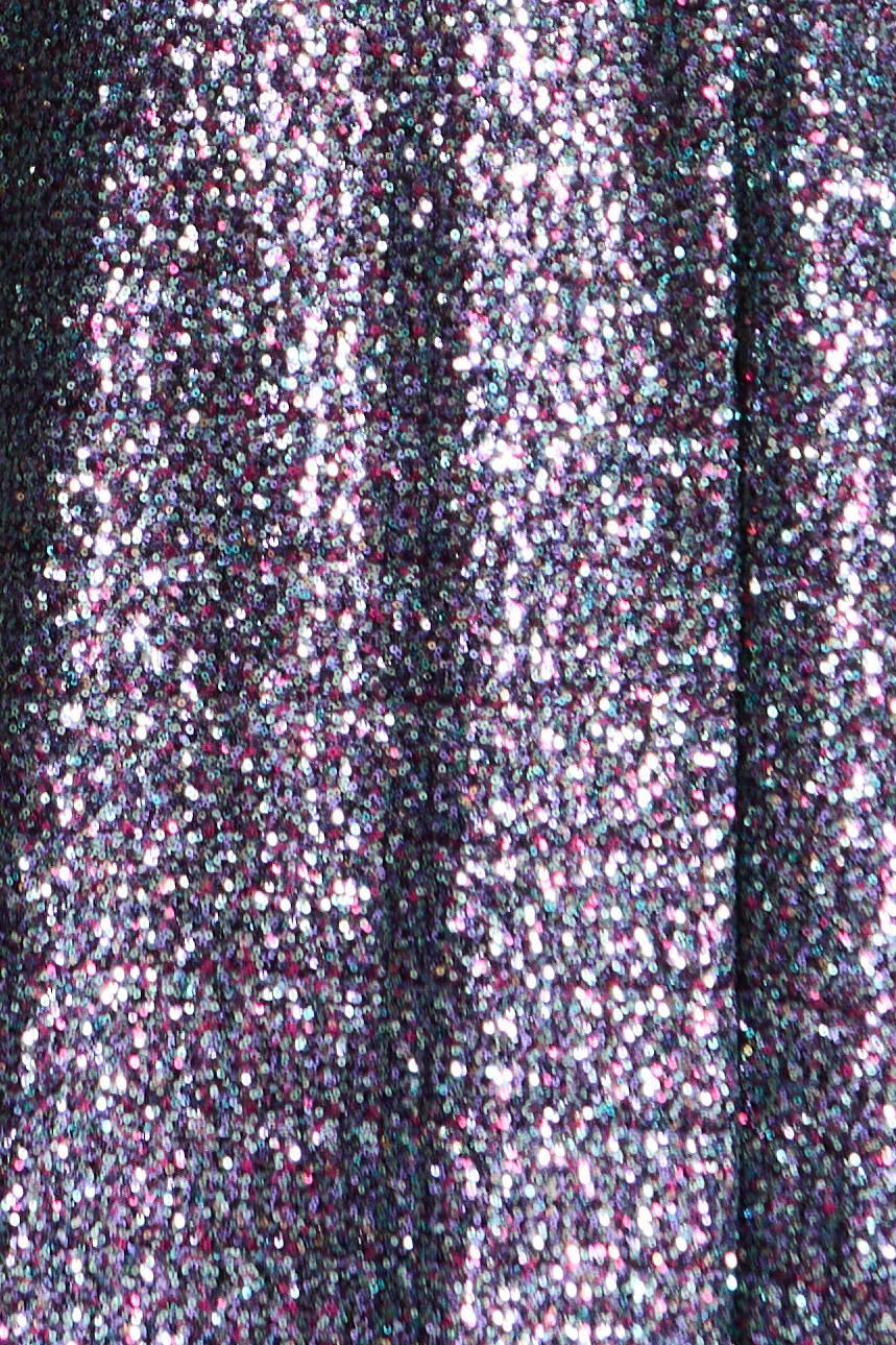 Long Sleeve Sequin Gown - Image 8
