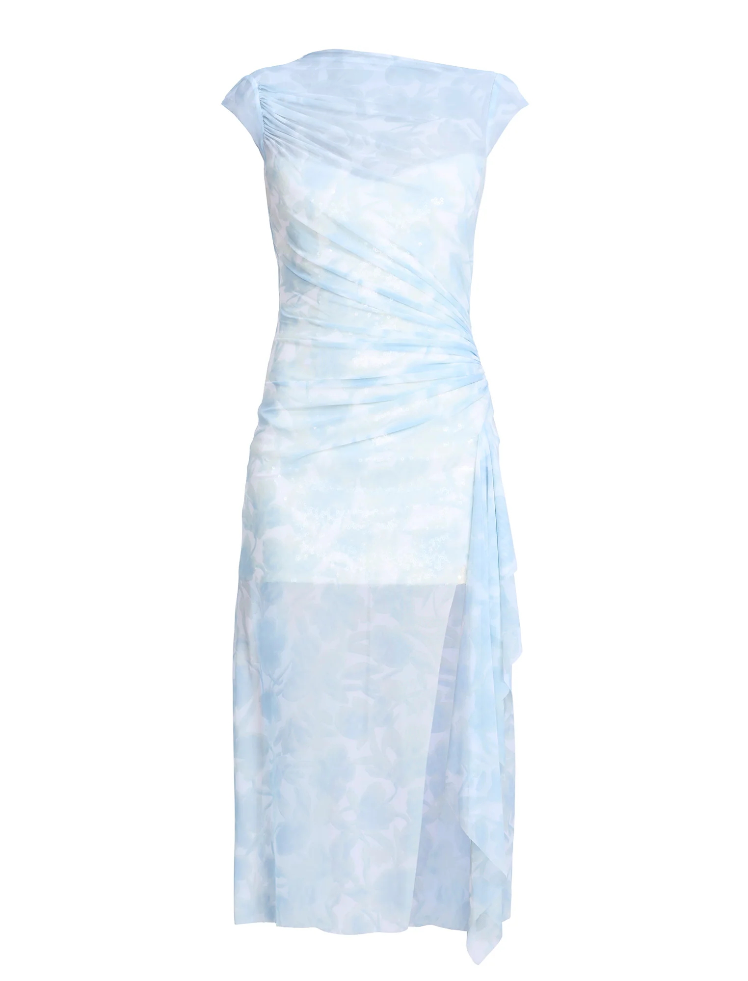 Mesh & Sequin Midi Dress - Image 9