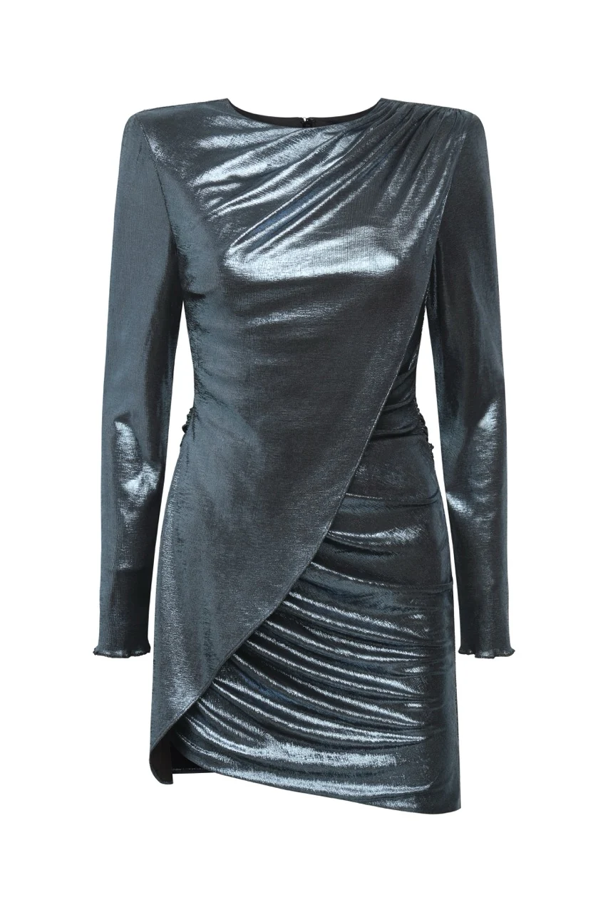 Metallic Mini Dress - Image 12