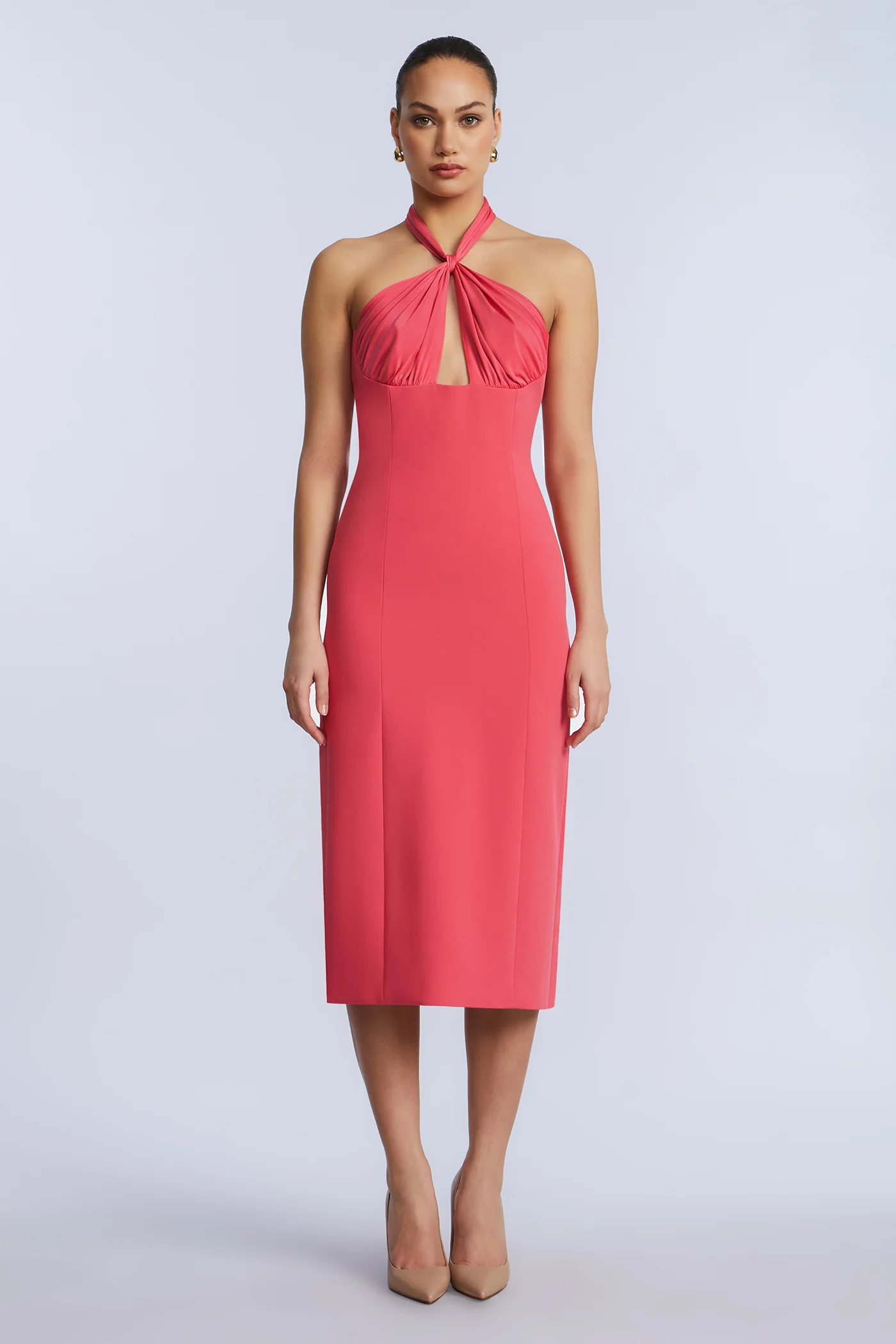Midi Dress With A Twist