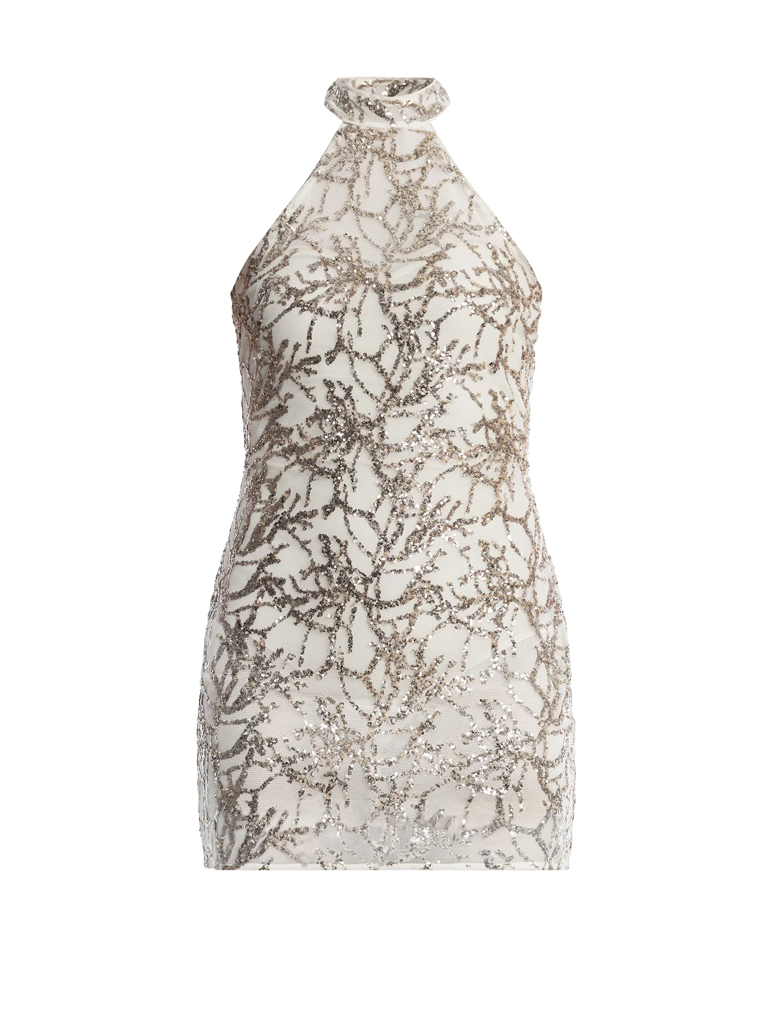 Mock Neck Embellished Mini - Image 9